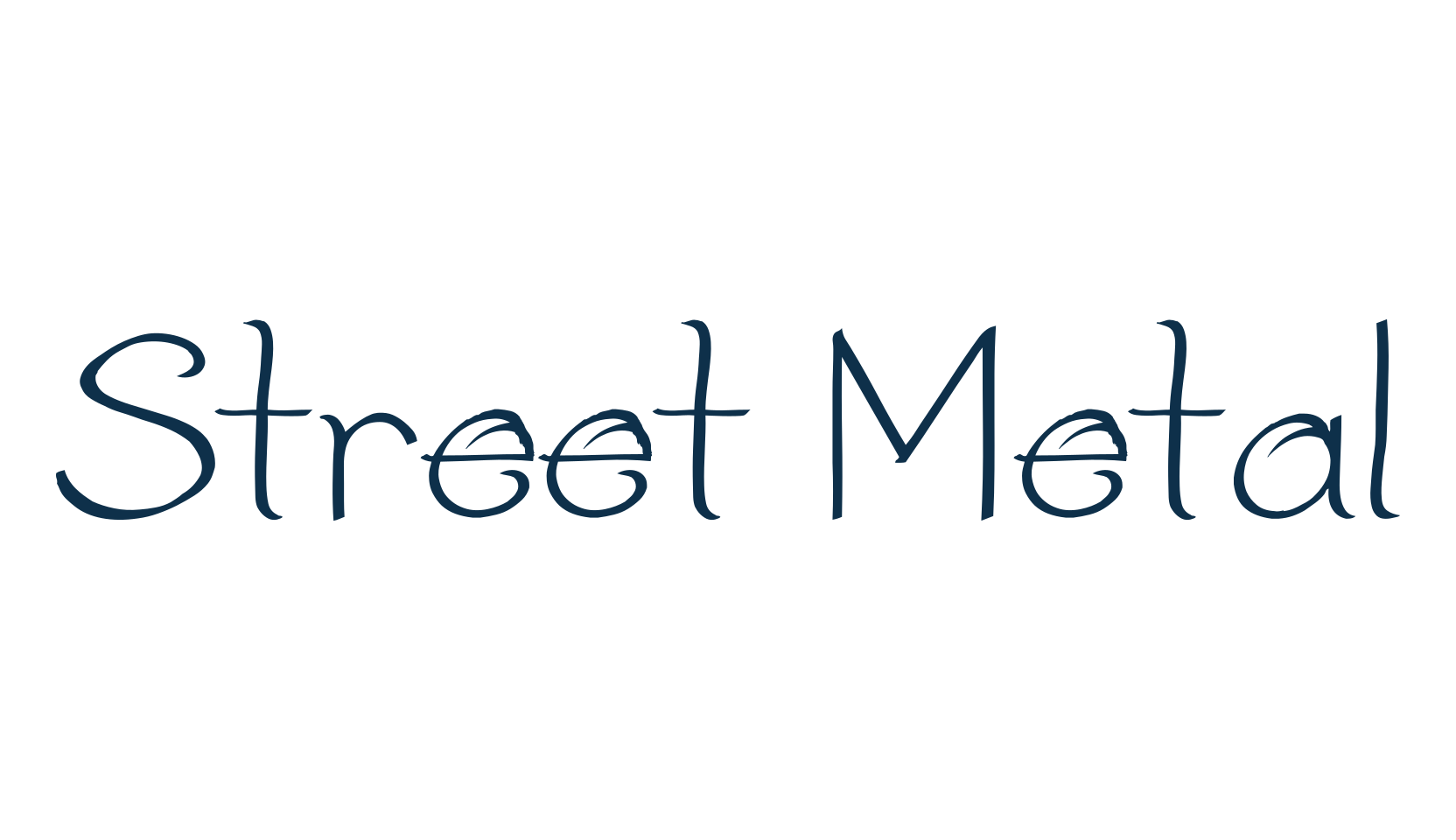 Street Metal, fancy various decorative script calligraphy font preview