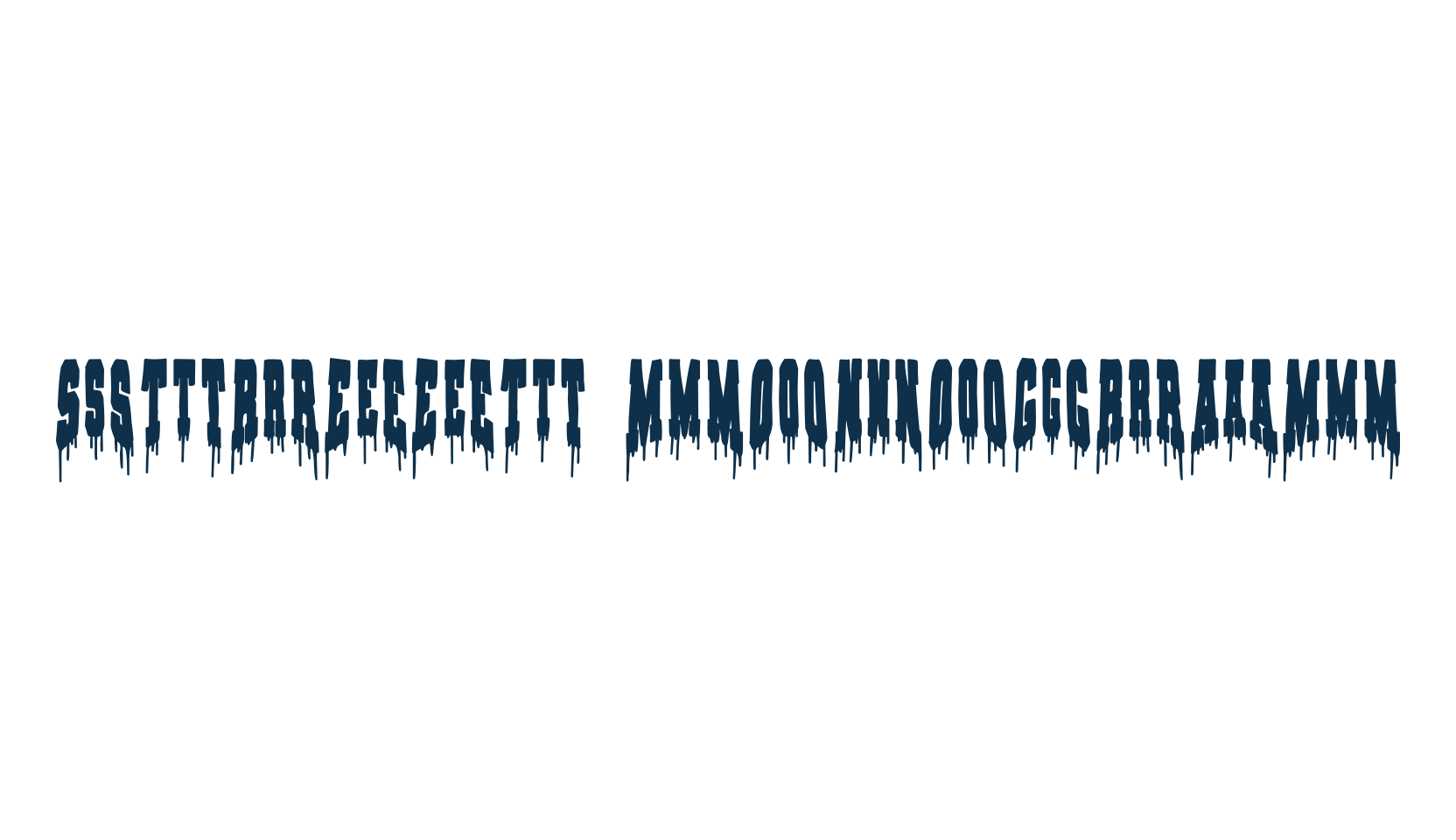 Street Monogram, initials font preview