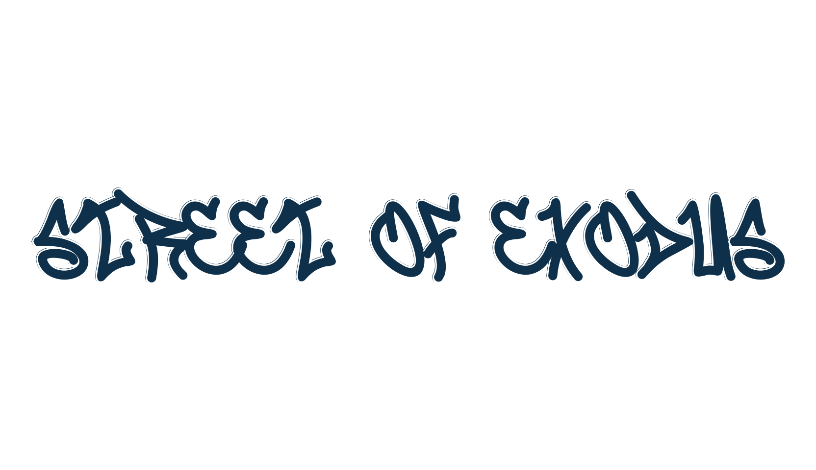 Street Of Exodus, graffiti font preview