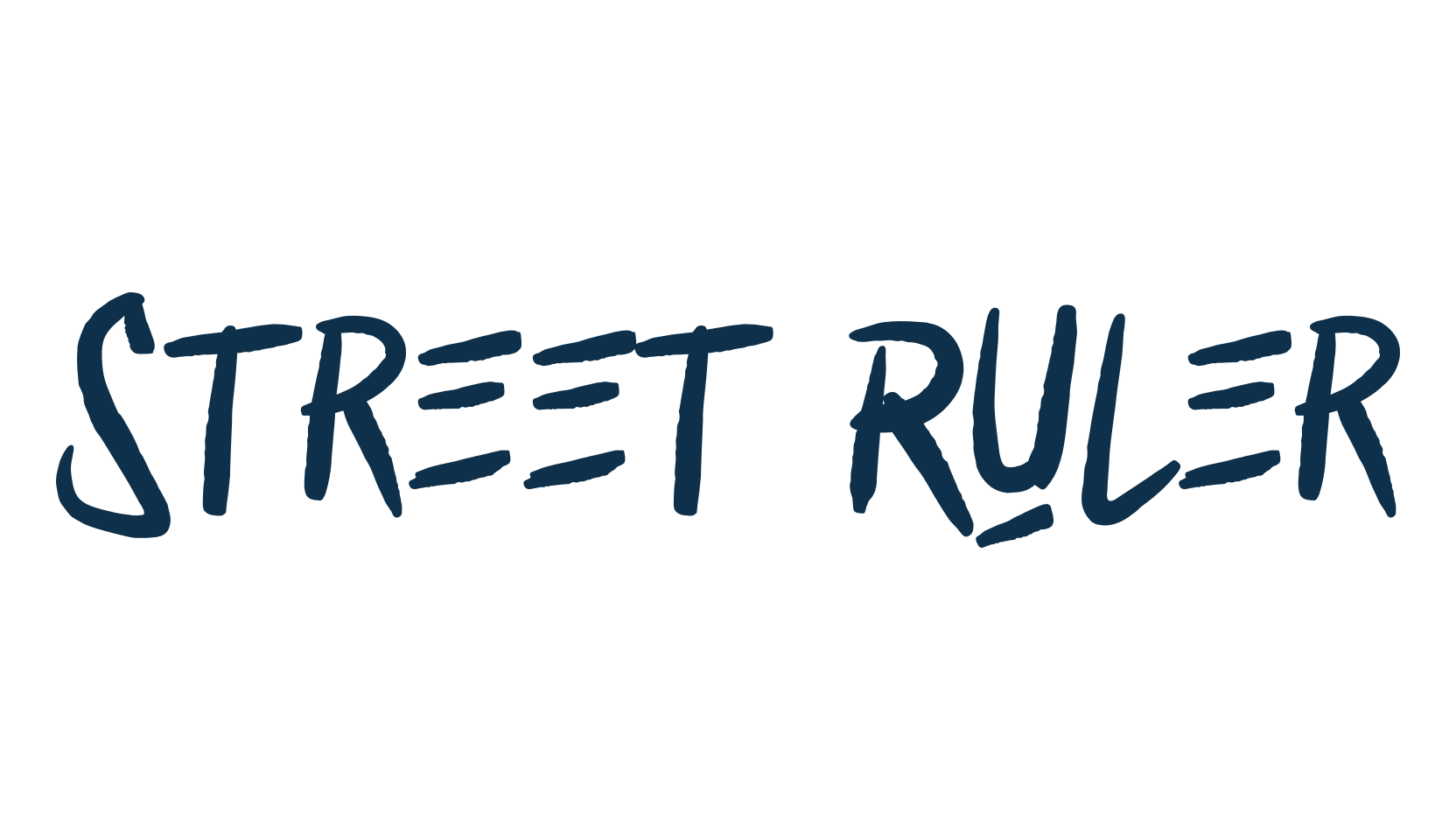 Street Ruler, brush font preview
