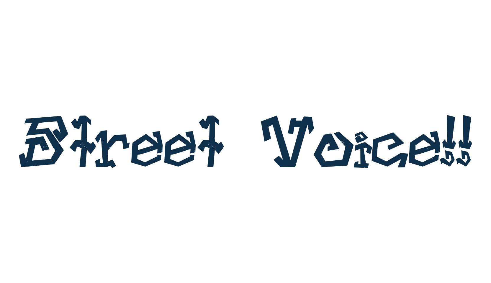 Street Voice!!, script graffiti fancy decorative calligraphy font preview
