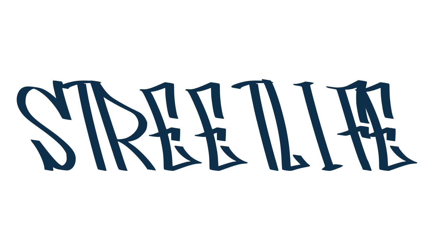 Streetlife, script graffiti fancy decorative calligraphy font preview