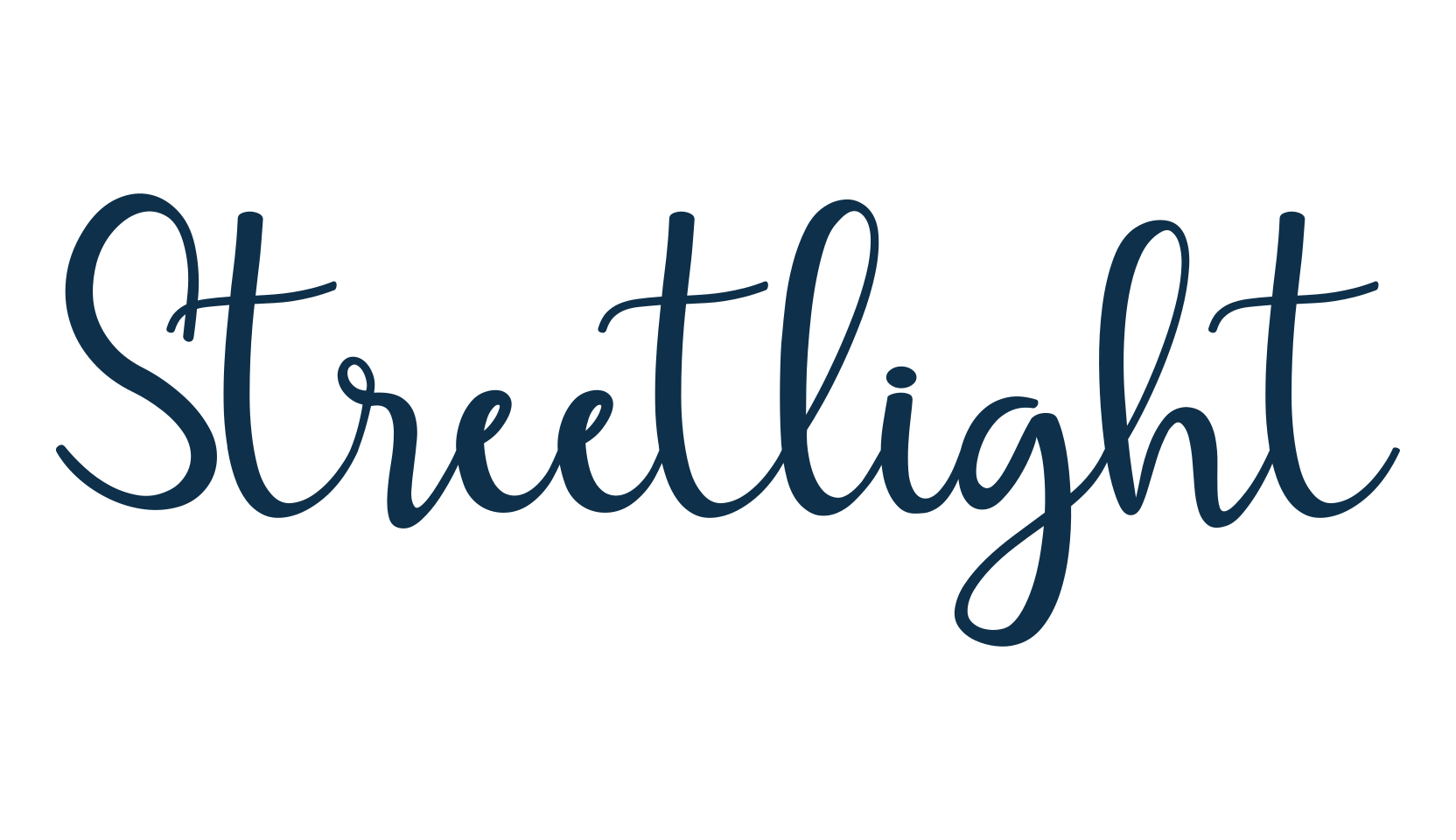 Streetlight (streetlight), calligraphy font preview
