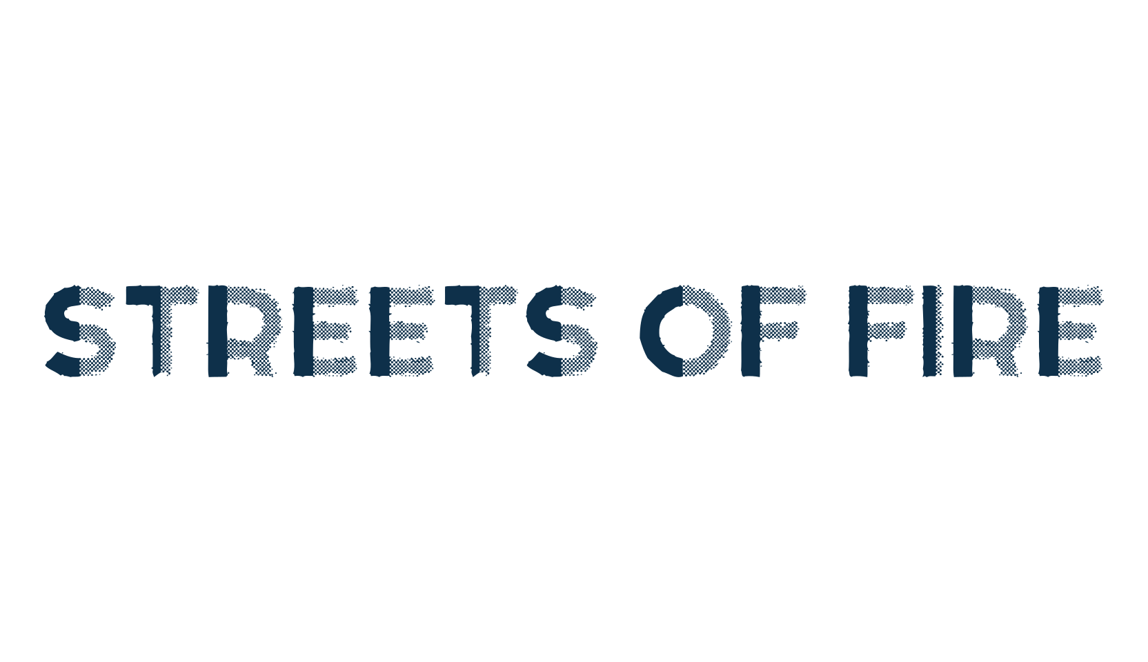 Streets of Fire, fancy eroded decorative font preview