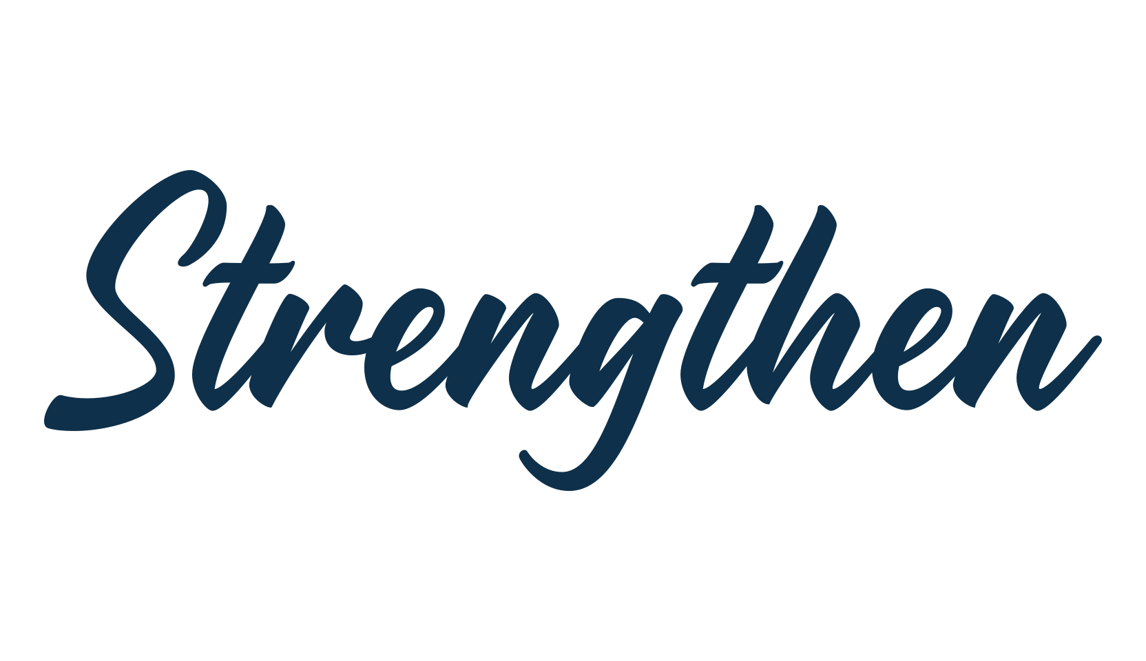 Strengthen (strengthen), calligraphy font preview