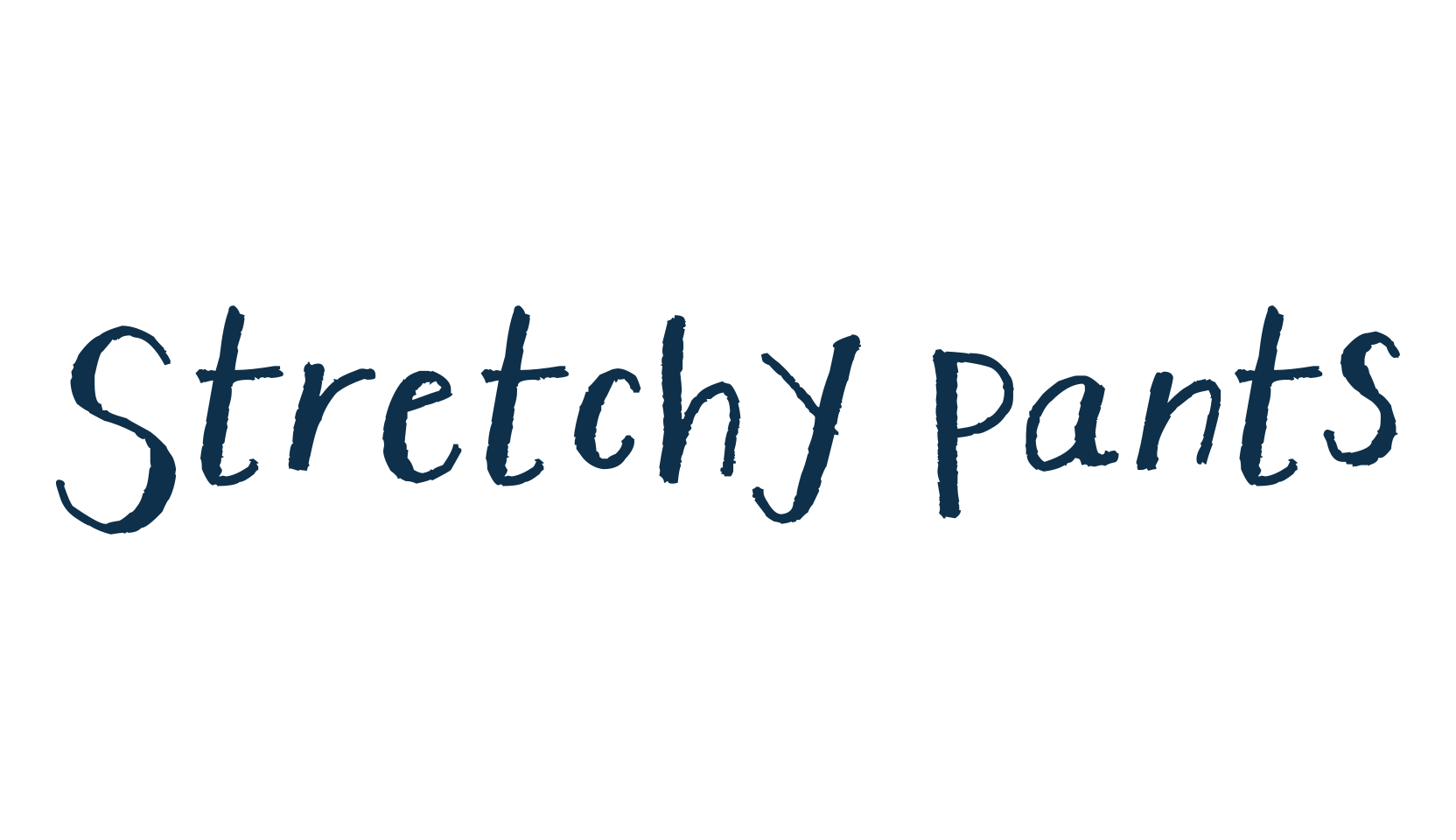 Stretchy Pants, handwriting font preview