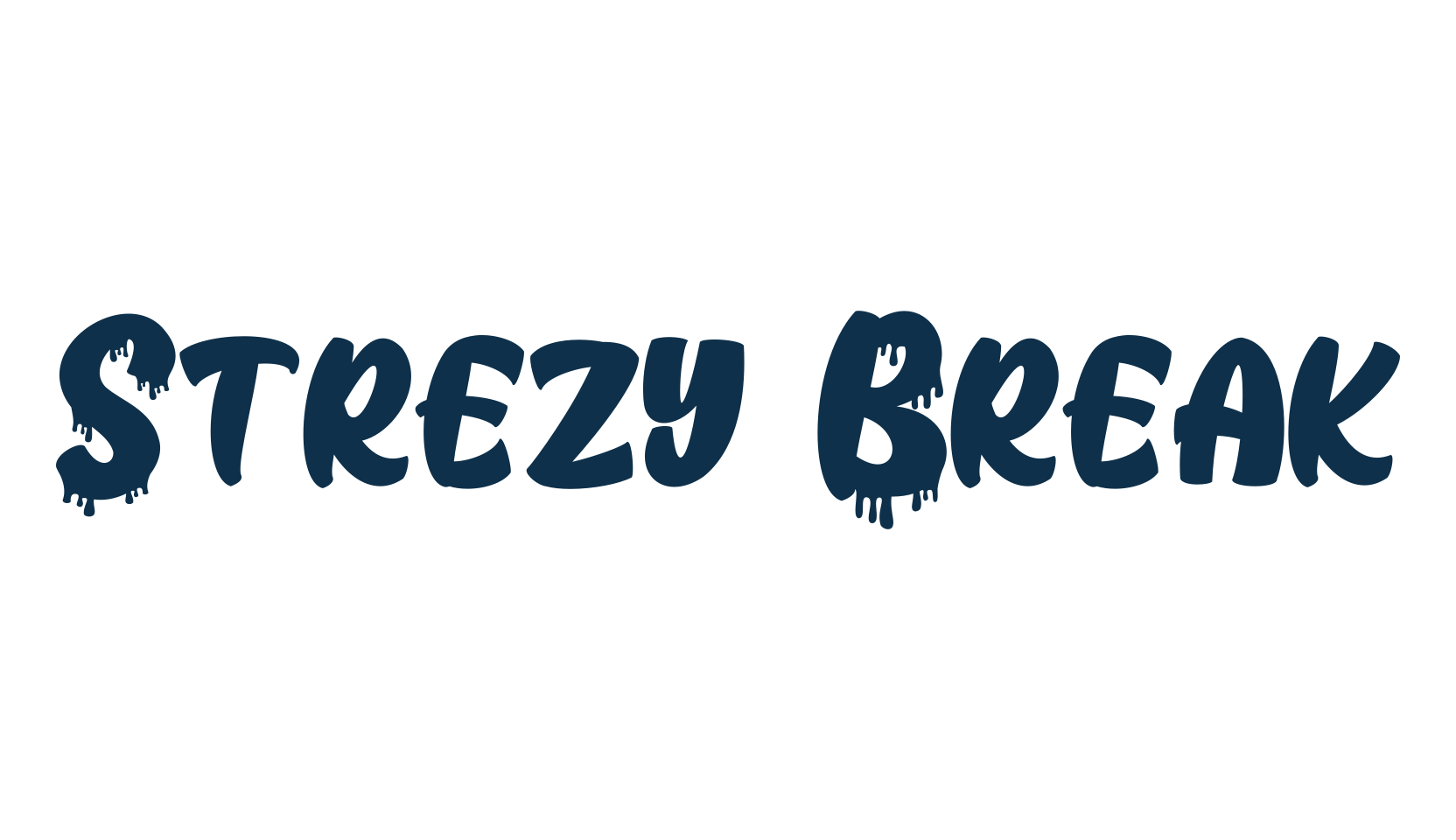 Strezy Break, graffiti font preview
