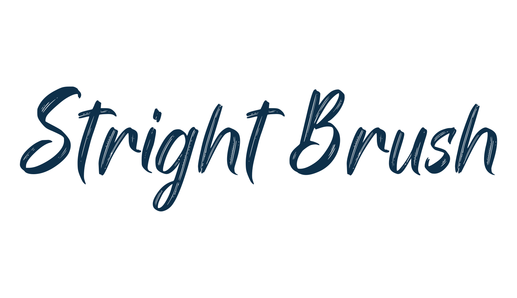 Stright Brush, script brush fancy decorative calligraphy font preview