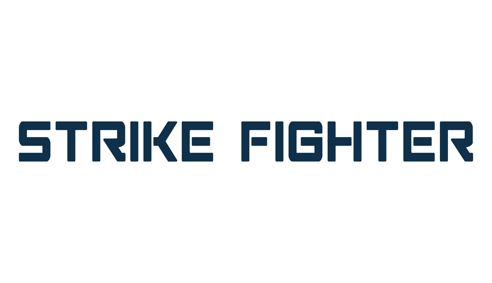 Strike Fighter, sci-fi font preview