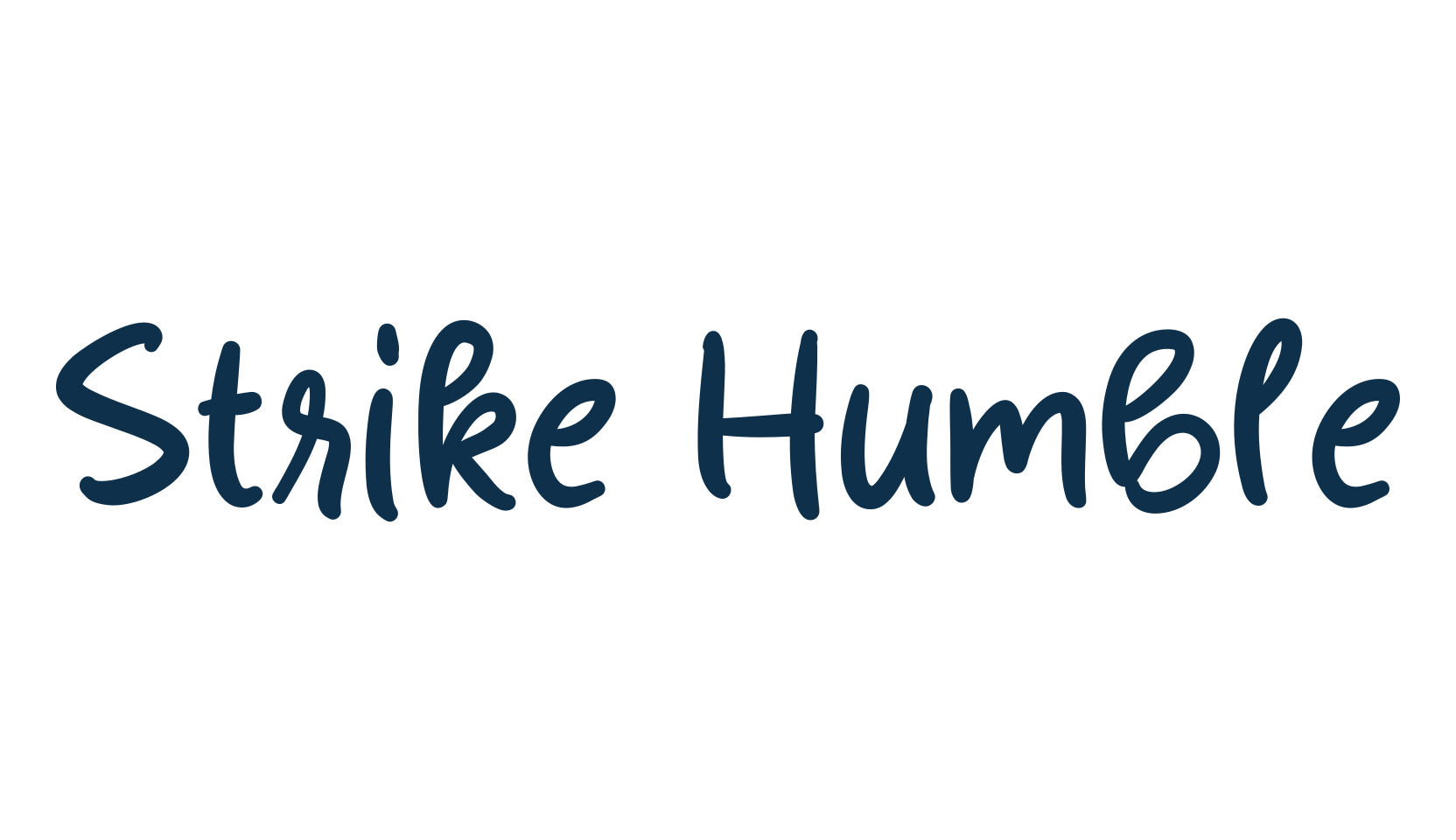 Strike Humble, script handwritten fancy decorative calligraphy font preview