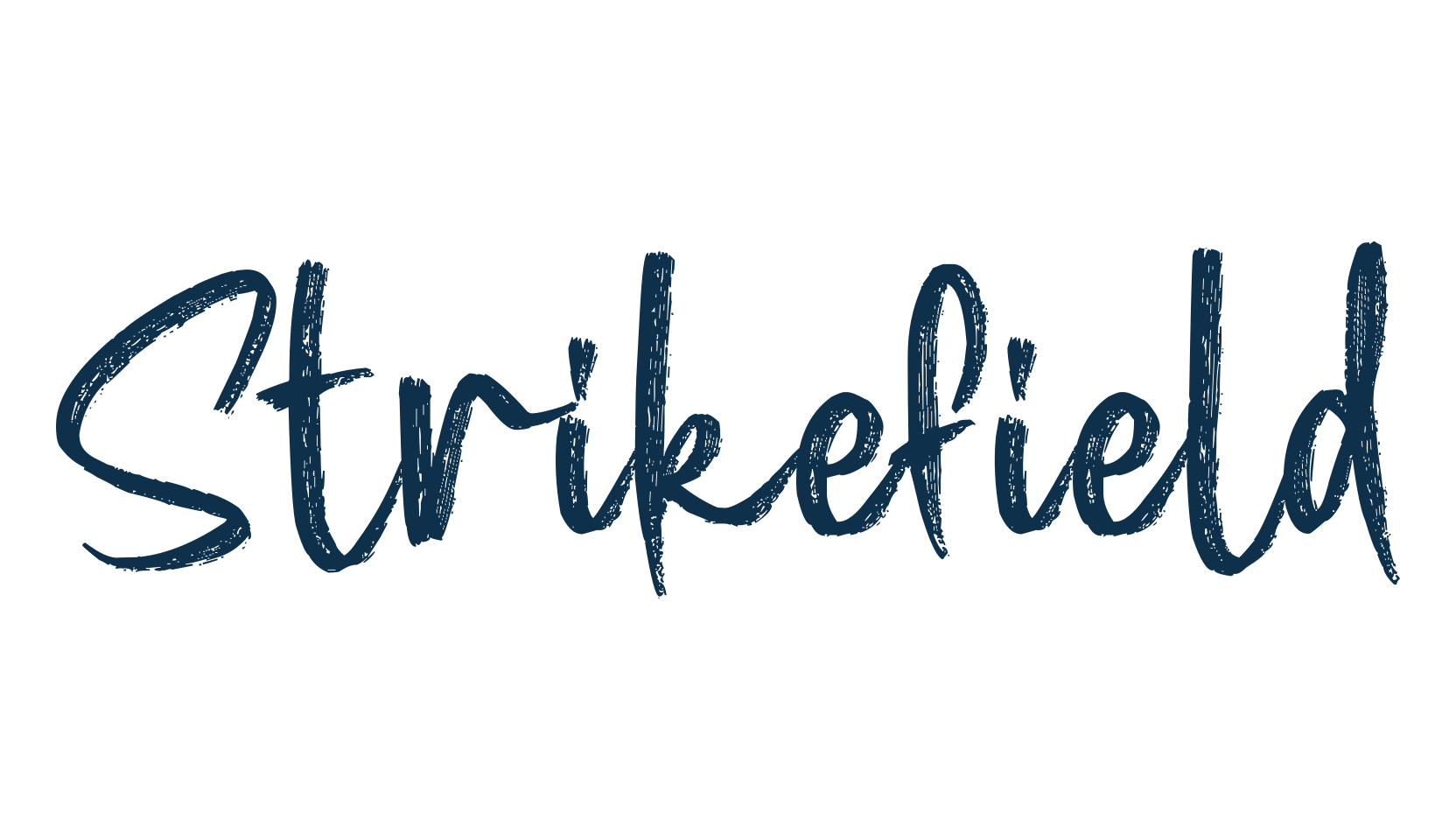 Strikefield, brush font preview