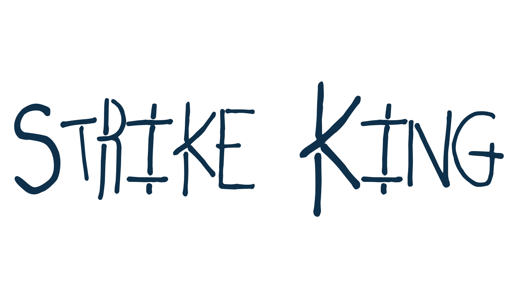 Strike King, fancy decorative font preview
