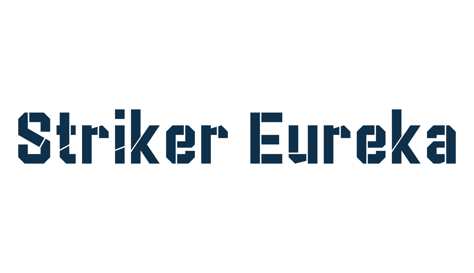 Striker Eureka, techno sci-fi font preview