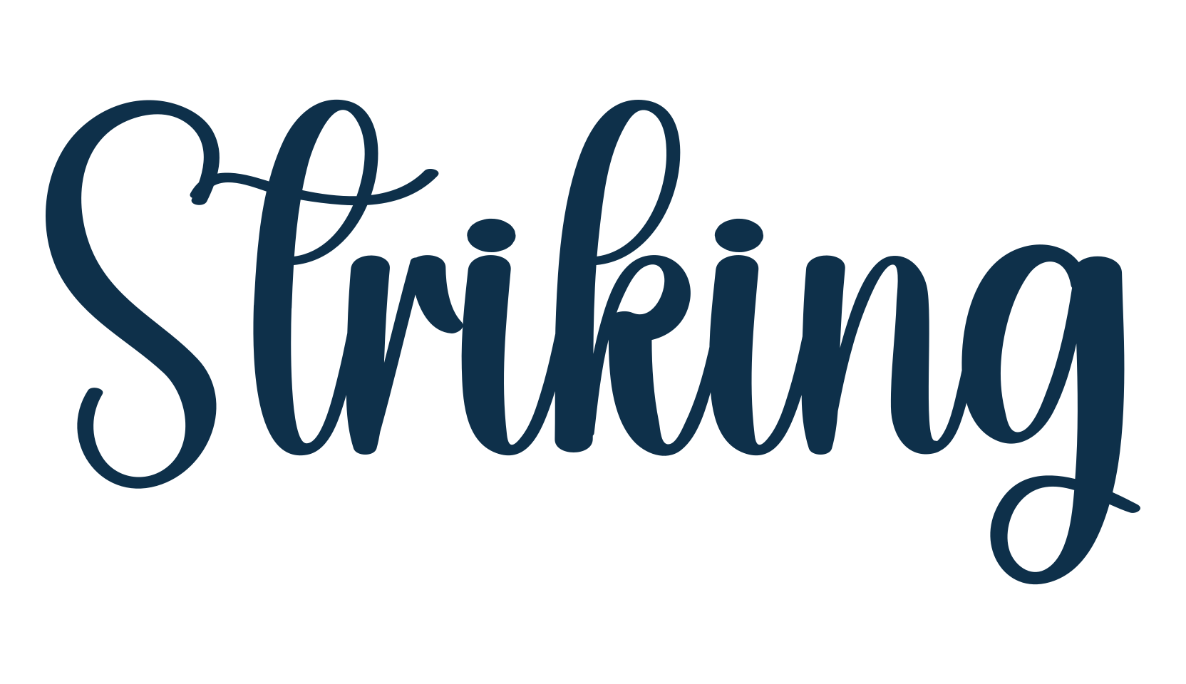 Striking, display market font preview