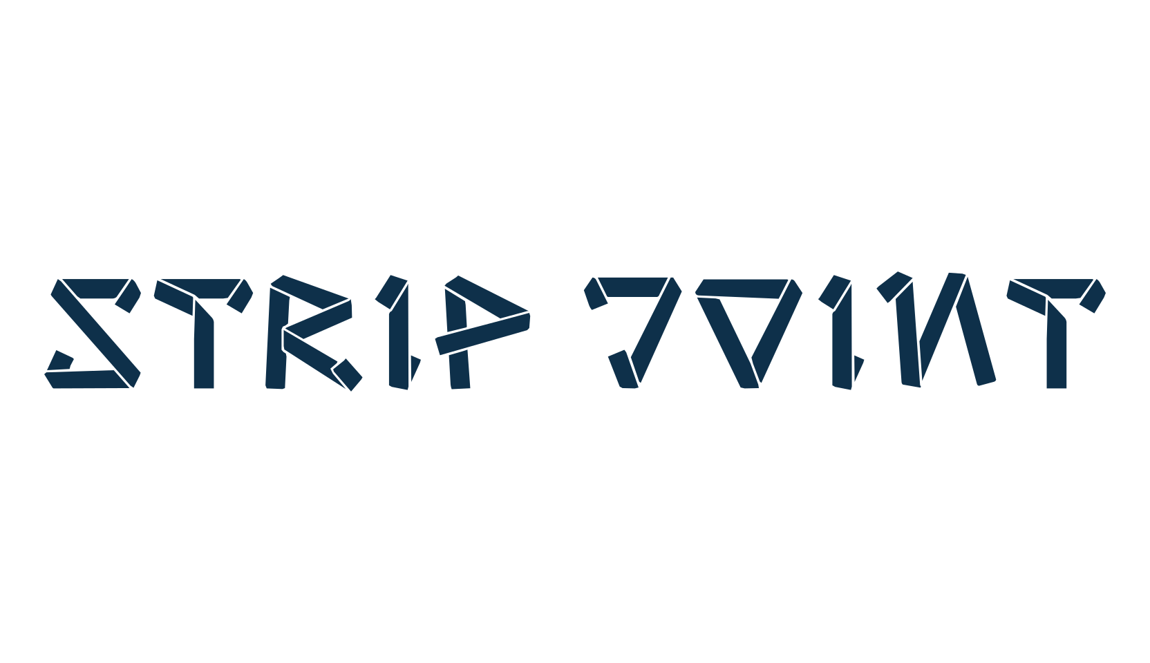 Strip Joint, various font preview