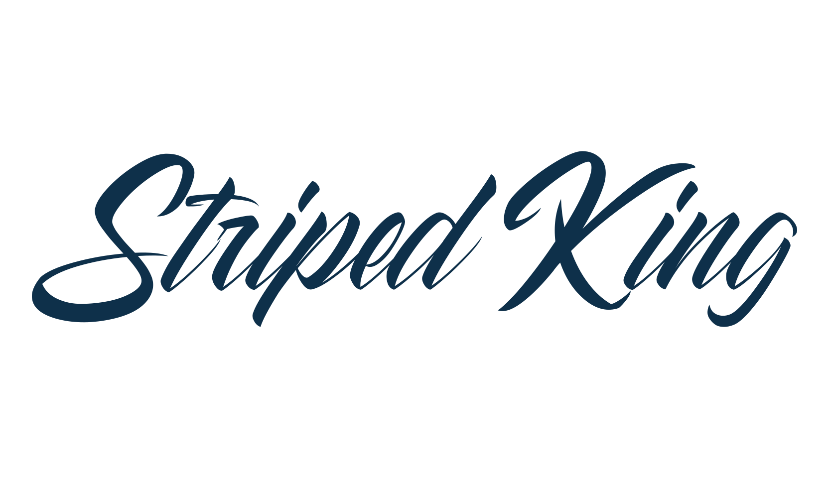 Striped King, calligraphy font preview