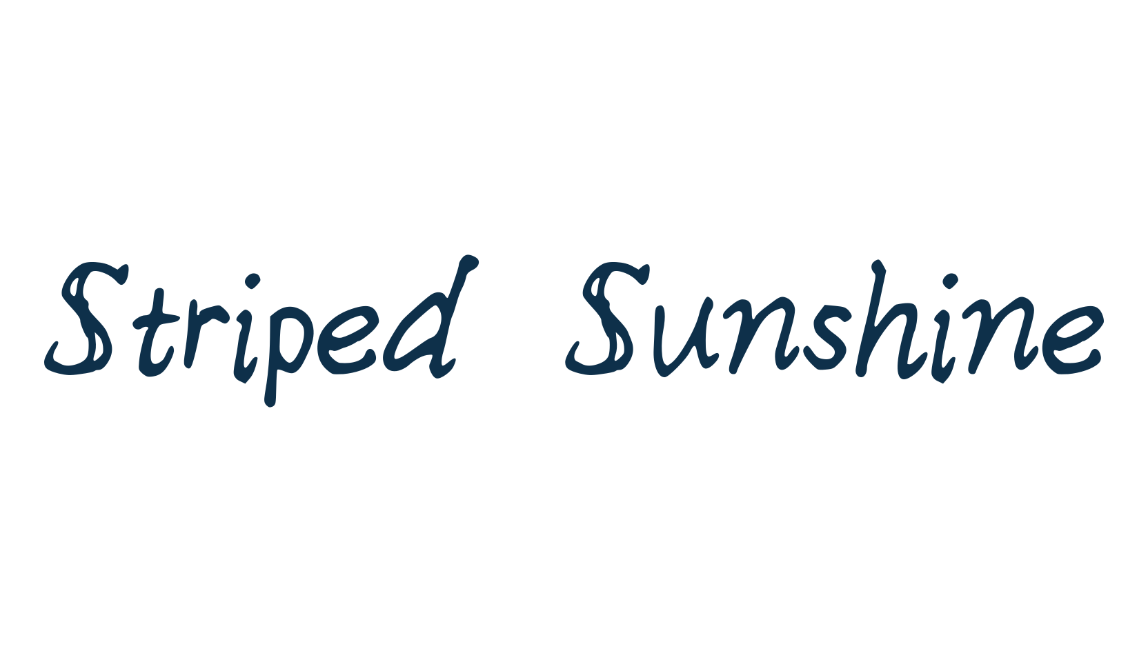 Striped Sunshine, script handwritten fancy decorative calligraphy font preview