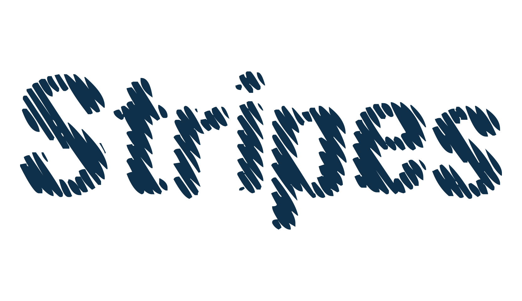 Stripes, decorative font preview