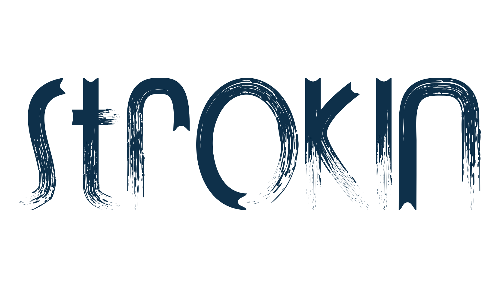 Strokin, fancy eroded decorative font preview