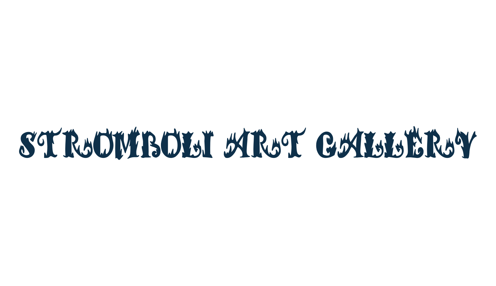 Stromboli Art Gallery, fancy fire, ice decorative font preview