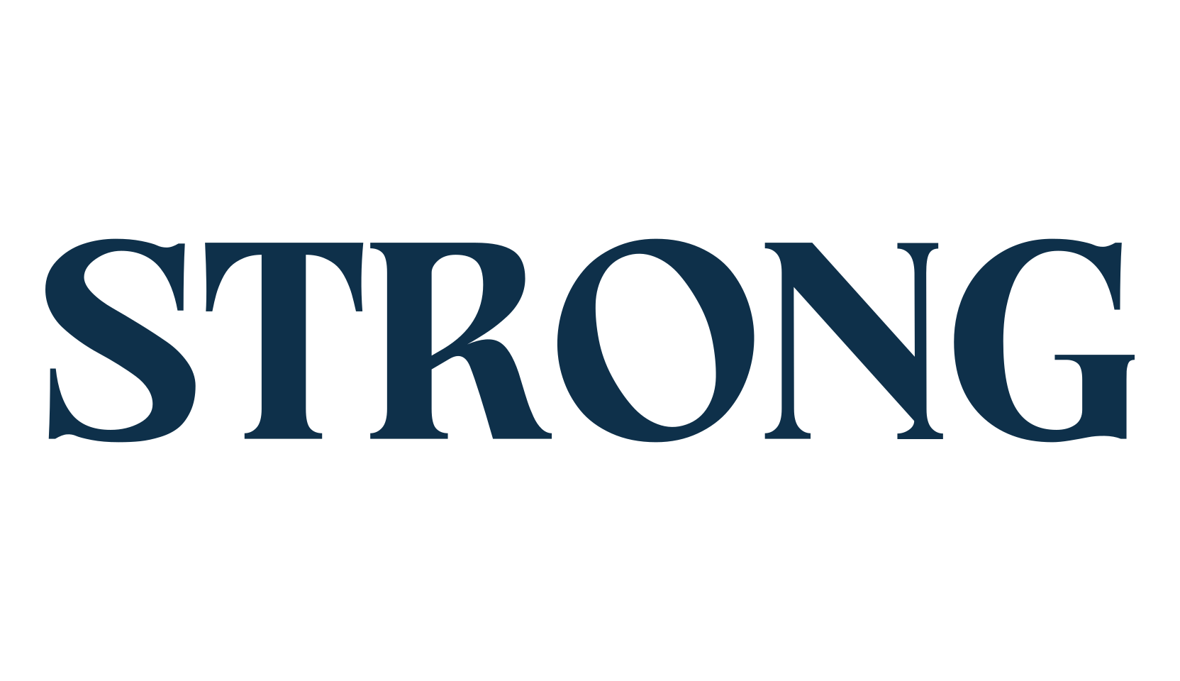 Strong, serif font preview