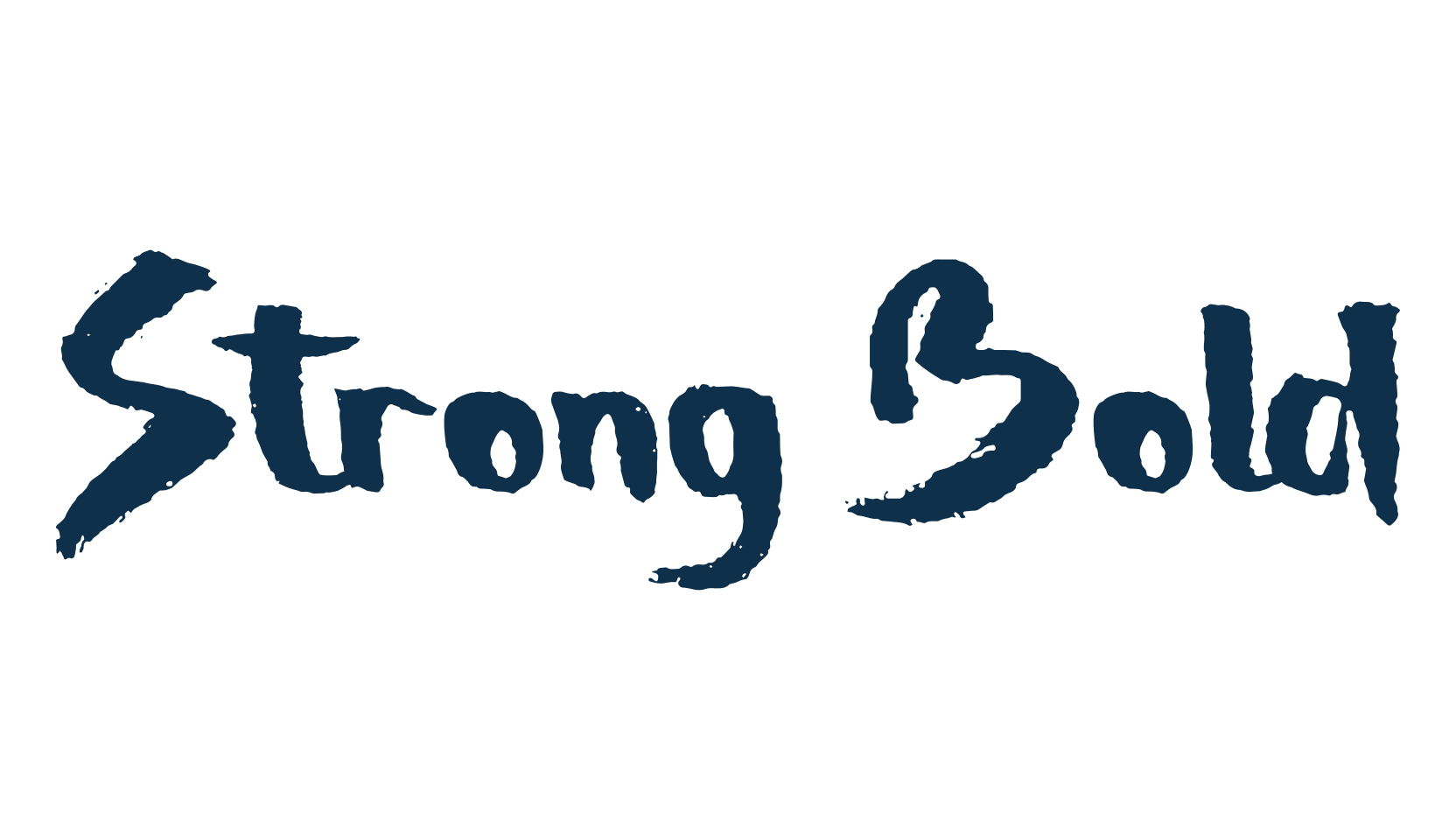Strong Bold, brush font preview