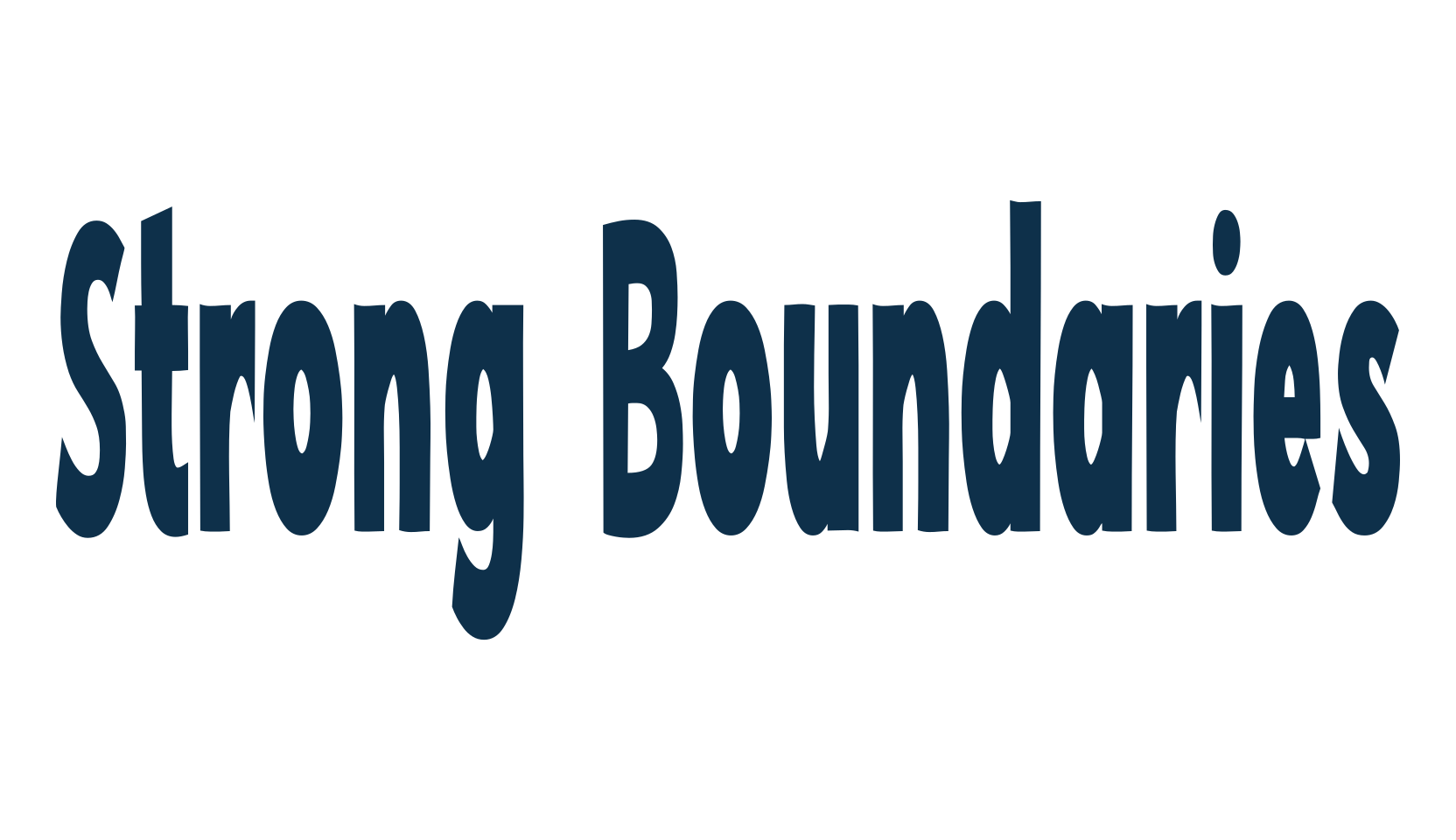 Strong Boundaries, sans serif font preview