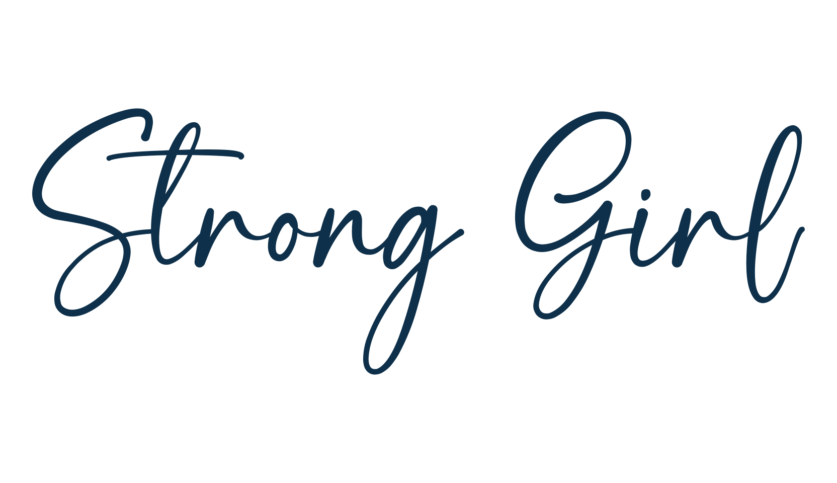 Strong Girl, handwriting font preview