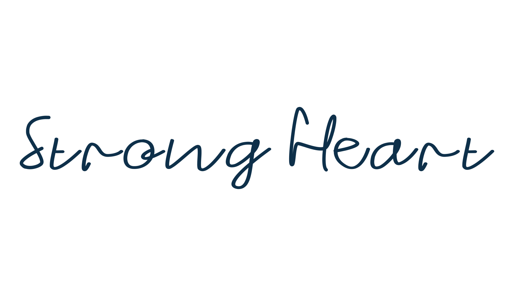 Strong Heart, script handwritten fancy decorative calligraphy font preview