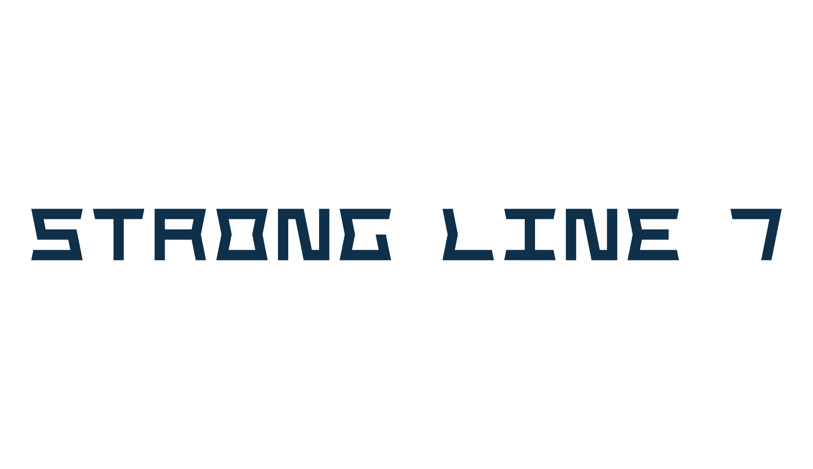 Strong Line 7, fancy various decorative font preview
