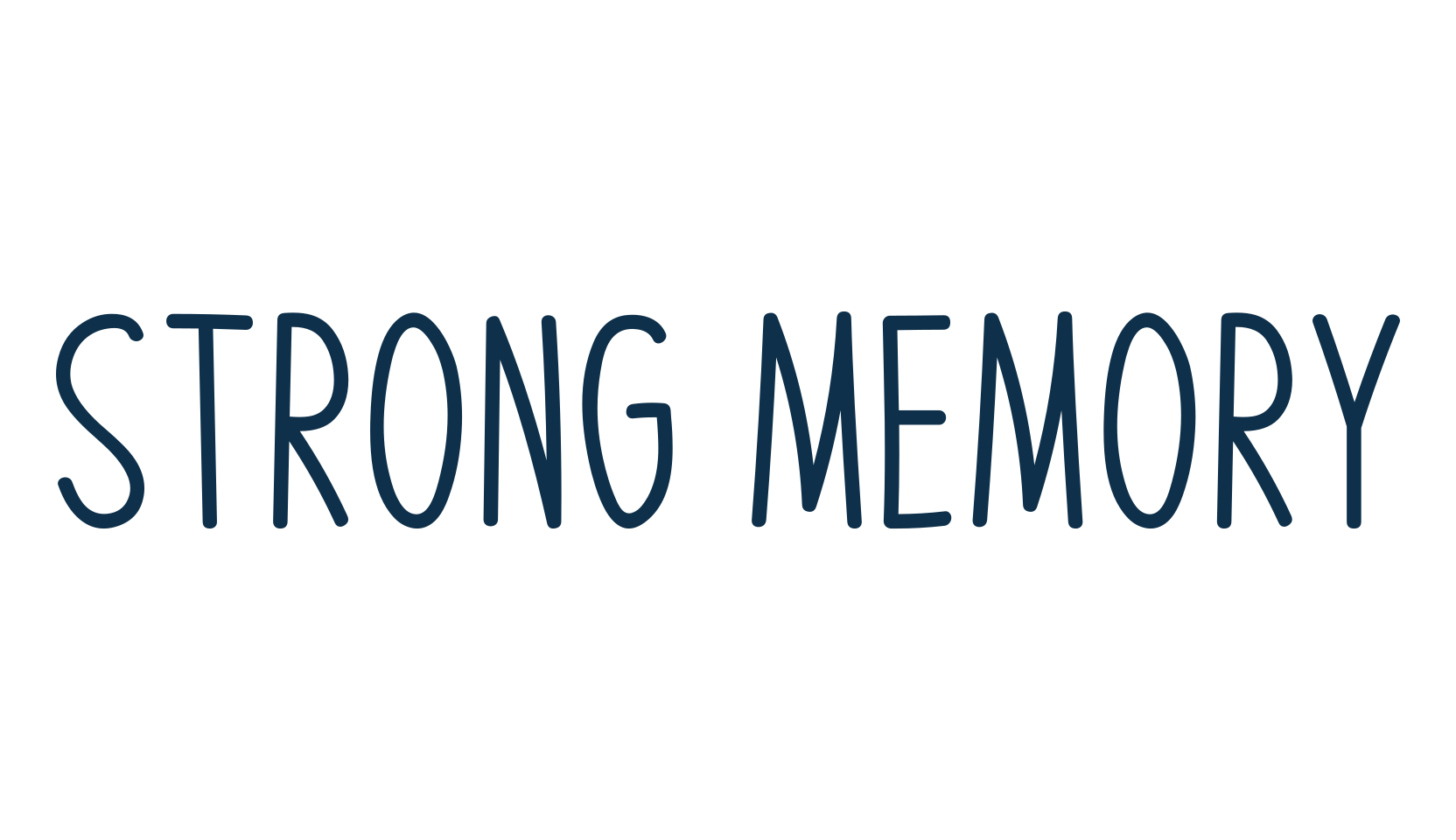 Strong Memory, script handwritten fancy decorative calligraphy font preview