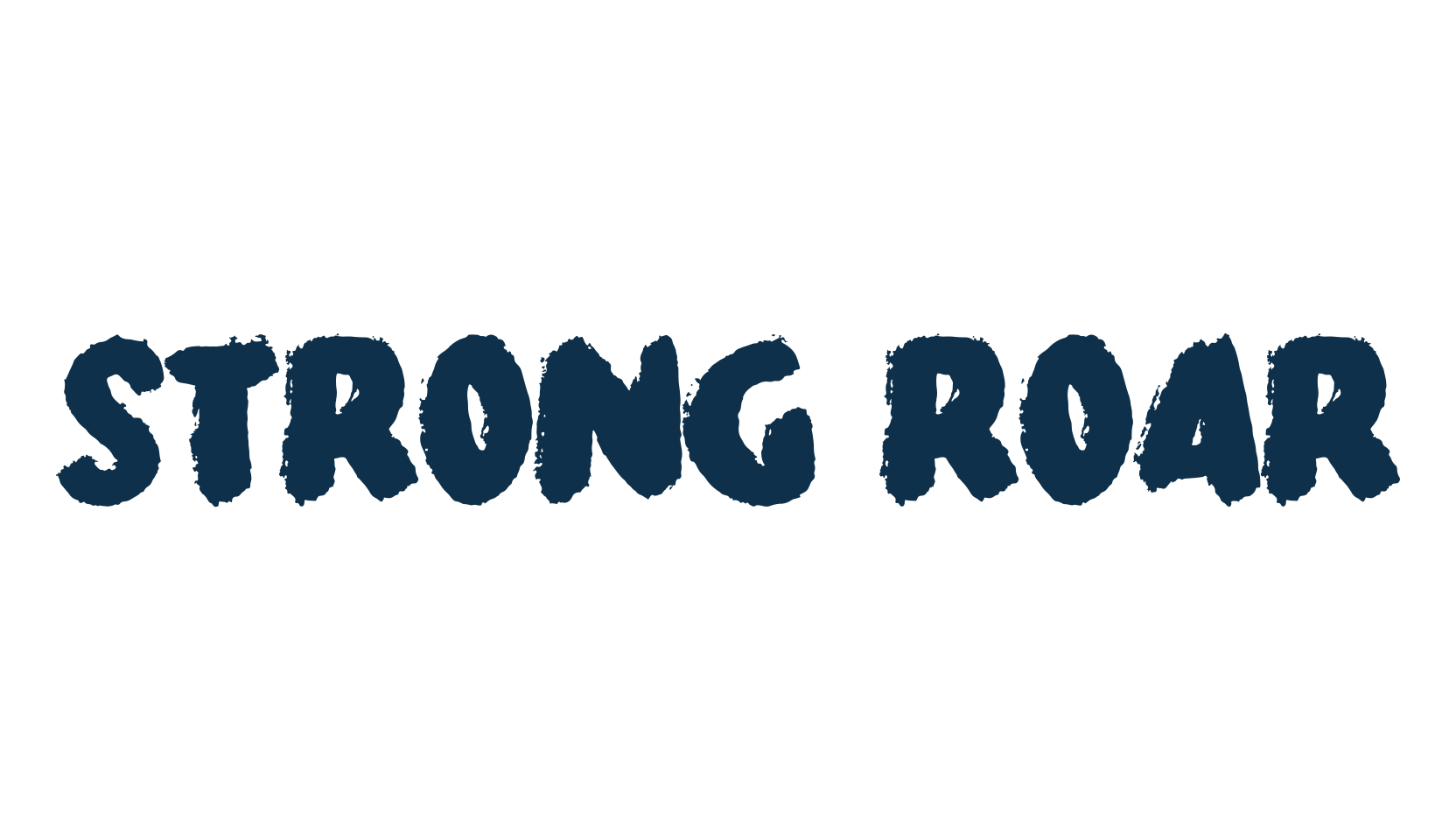 Strong Roar, brush font preview