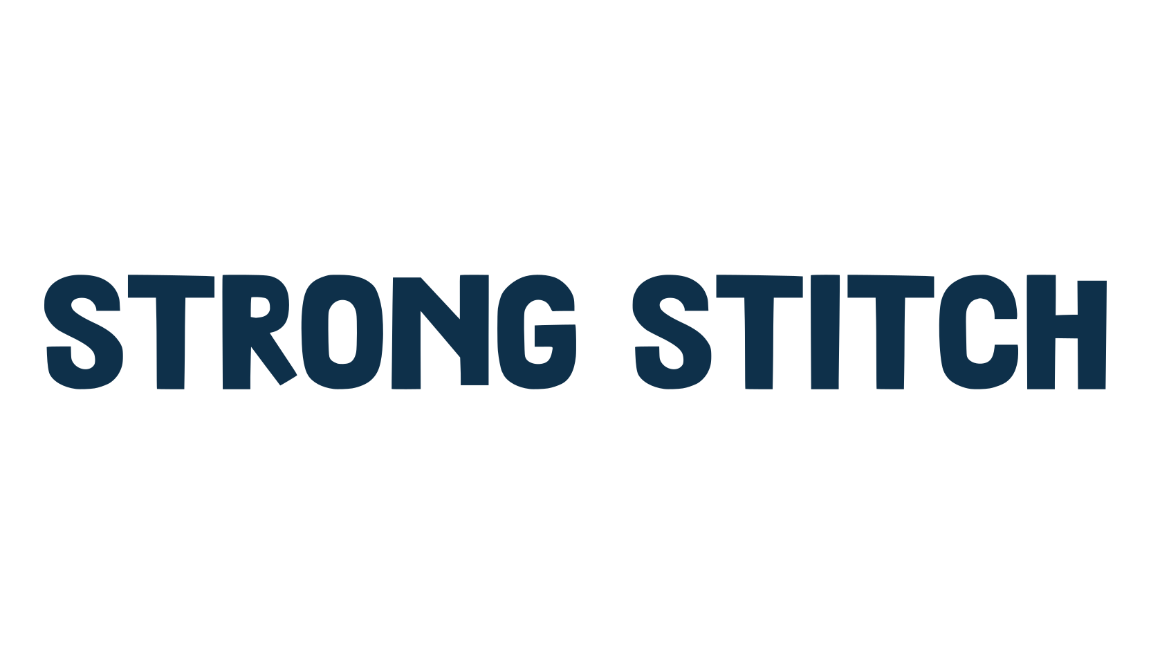 Strong Stitch, fancy decorative font preview
