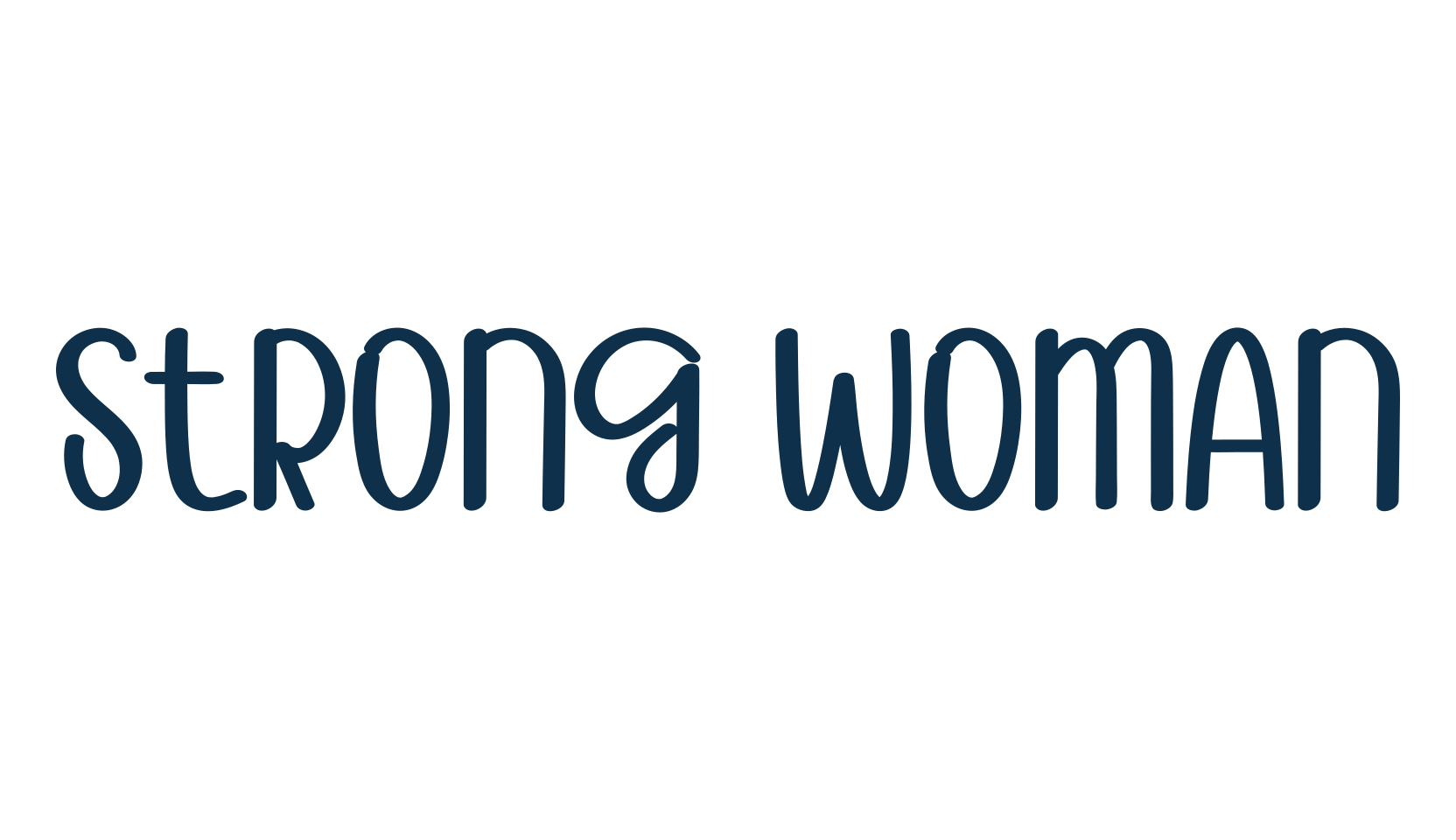 Strong Woman, script handwritten fancy decorative calligraphy font preview