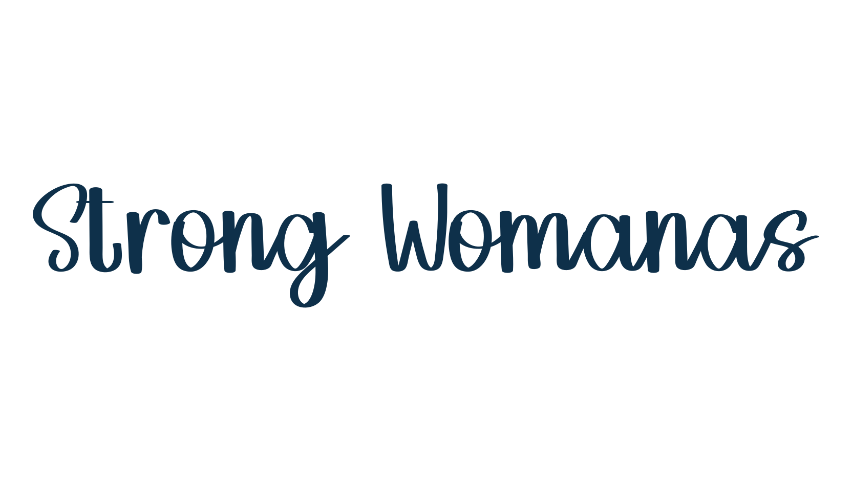 Strong Womanas, fancy decorative font preview