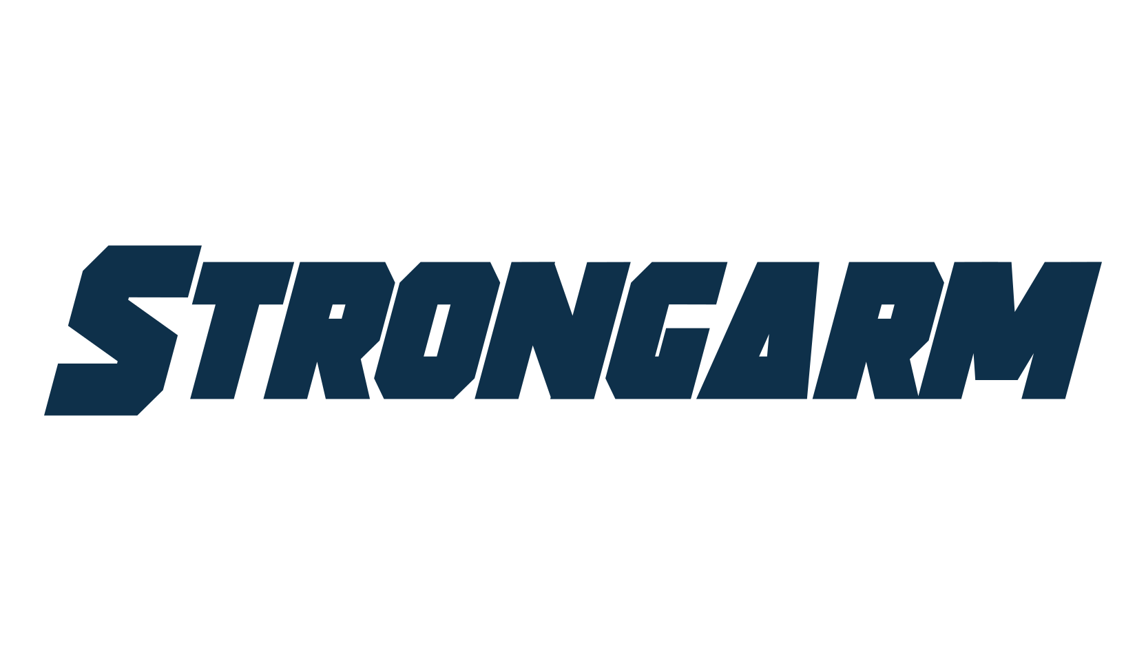 Strongarm, techno sci-fi font preview