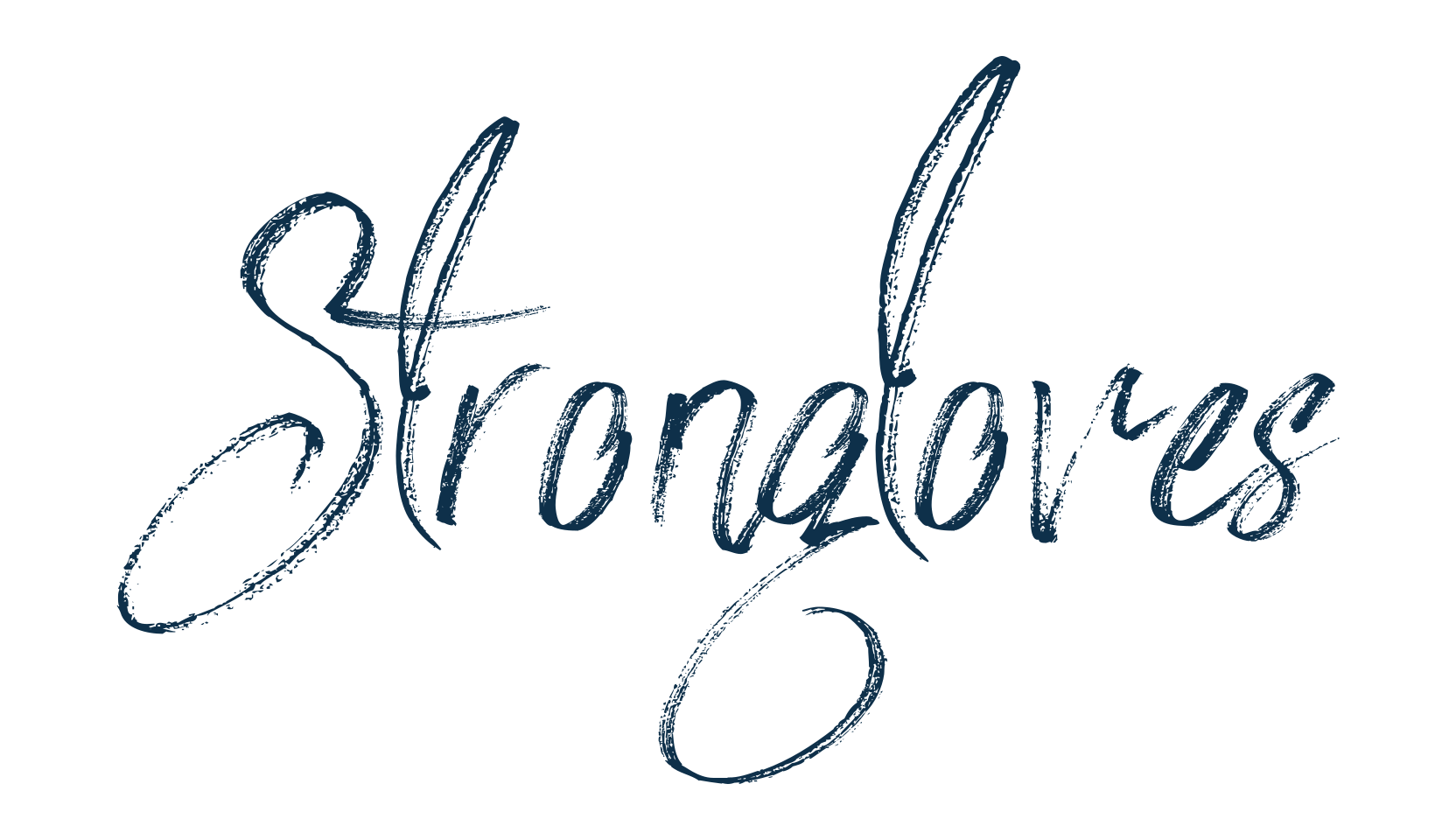 Strongloves, brush font preview