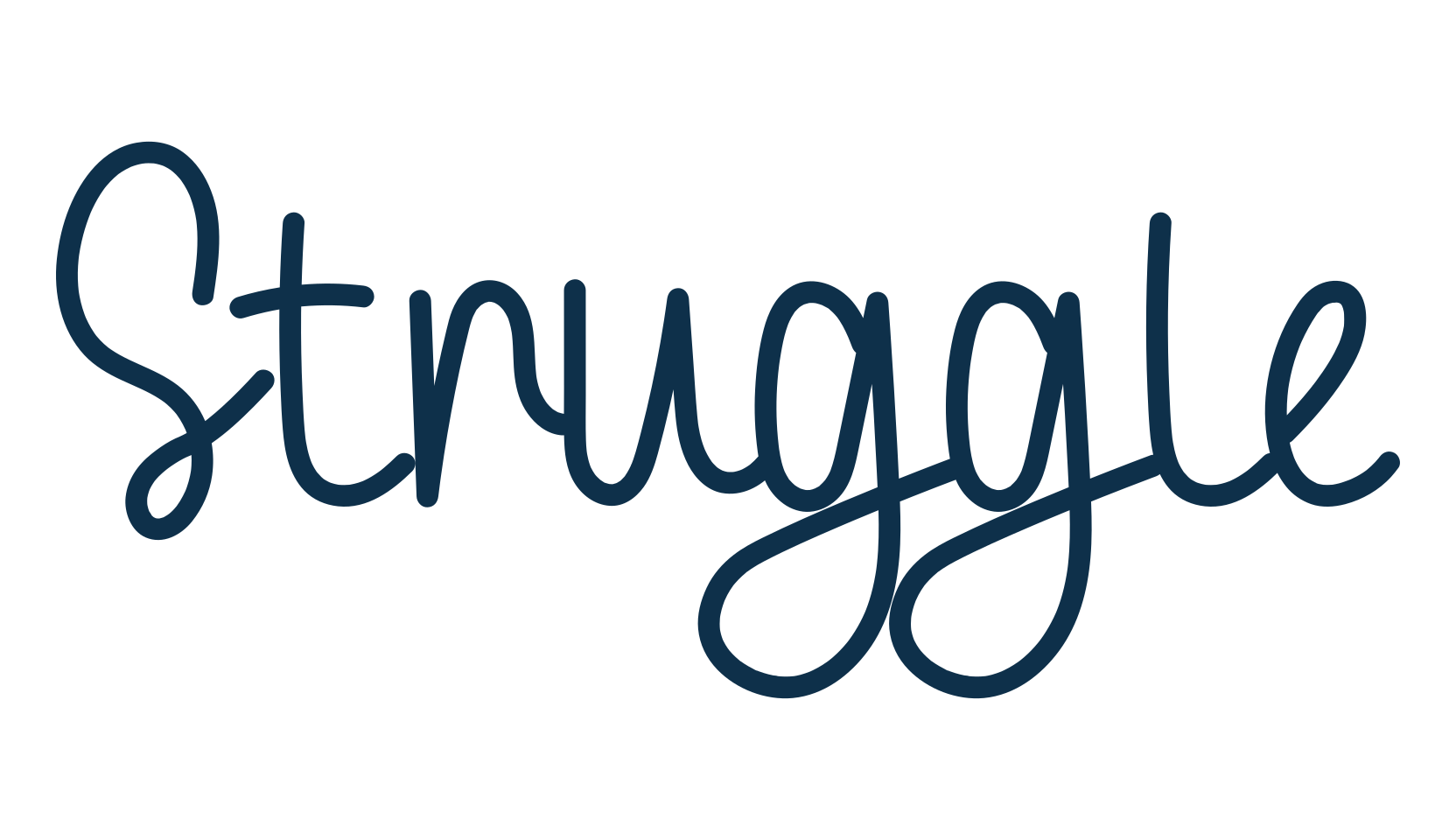 Struggle, script handwritten fancy decorative calligraphy font preview