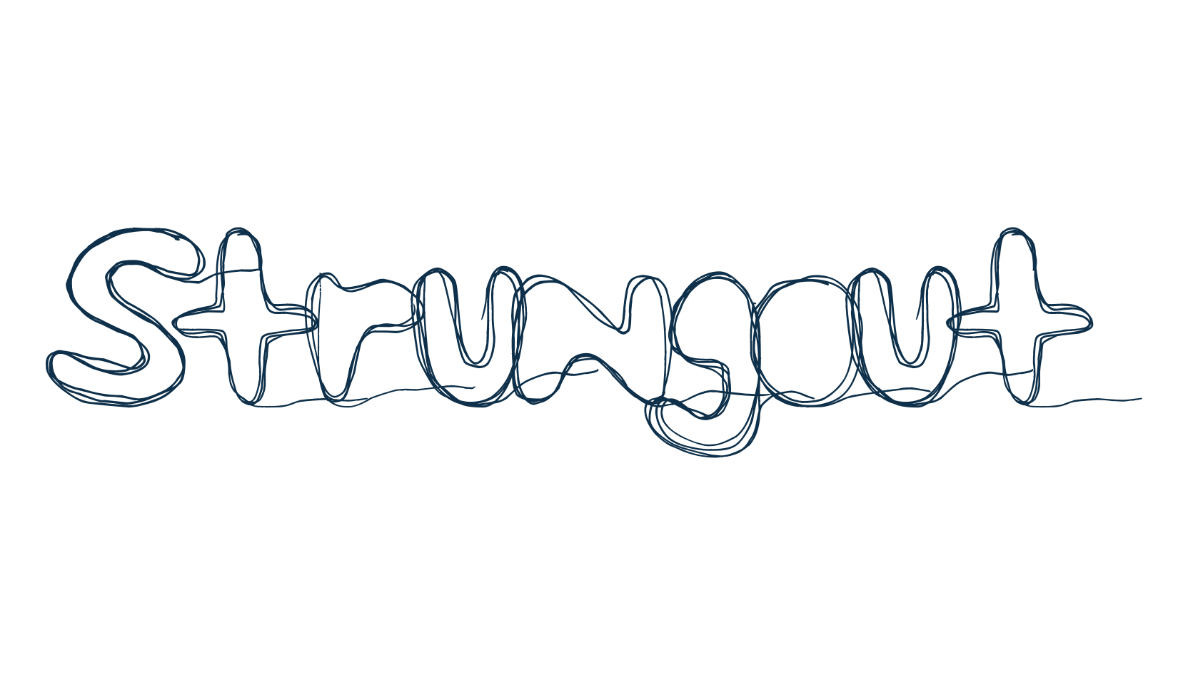 Strungout, fancy cartoon decorative font preview