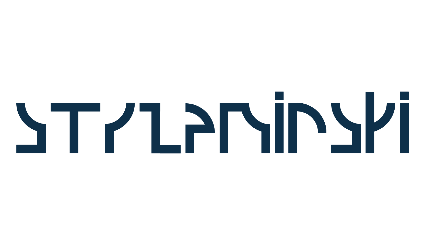 Strzeminski, techno sci-fi font preview