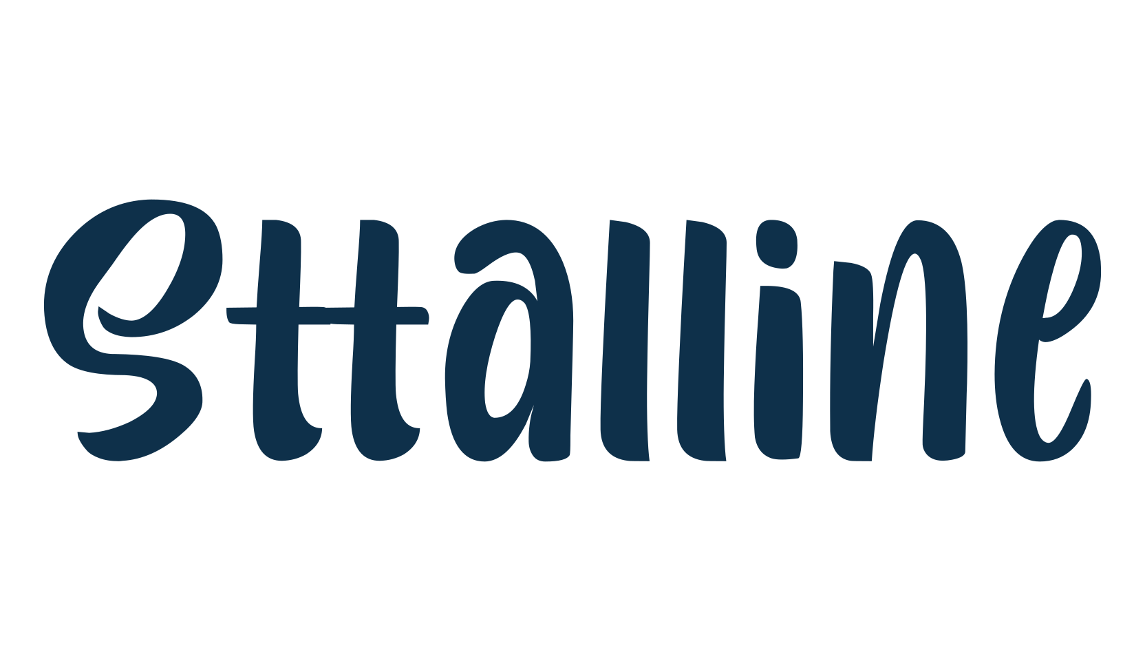 Sttalline, fancy decorative font preview