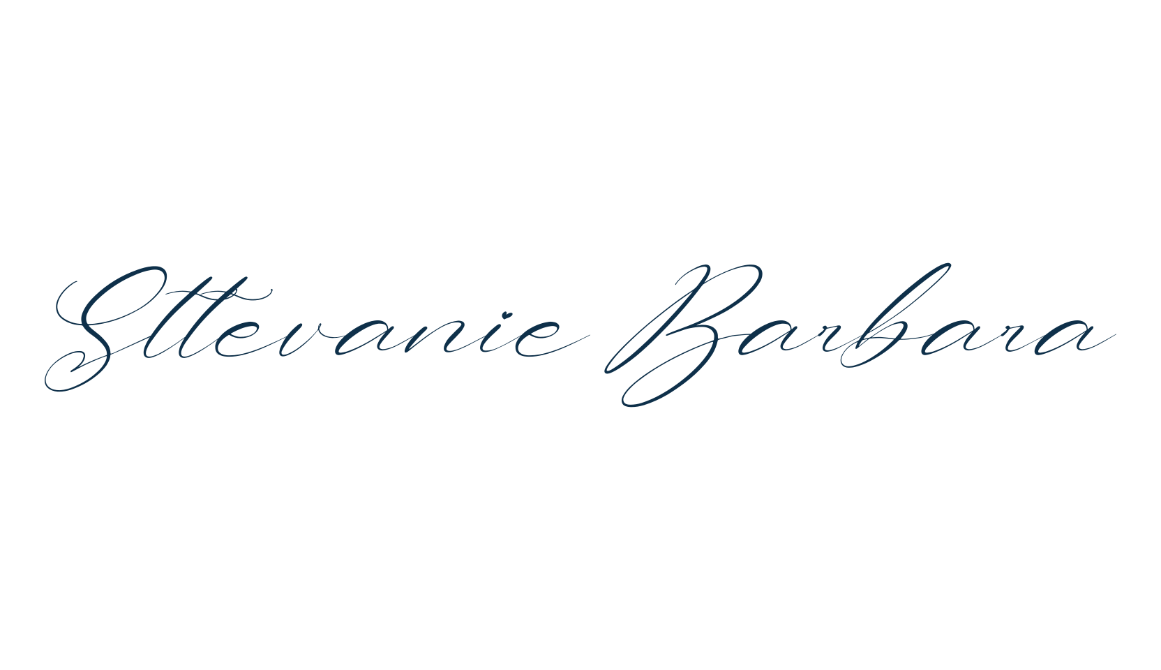 Sttevanie Barbara, script calligraphy fancy decorative font preview