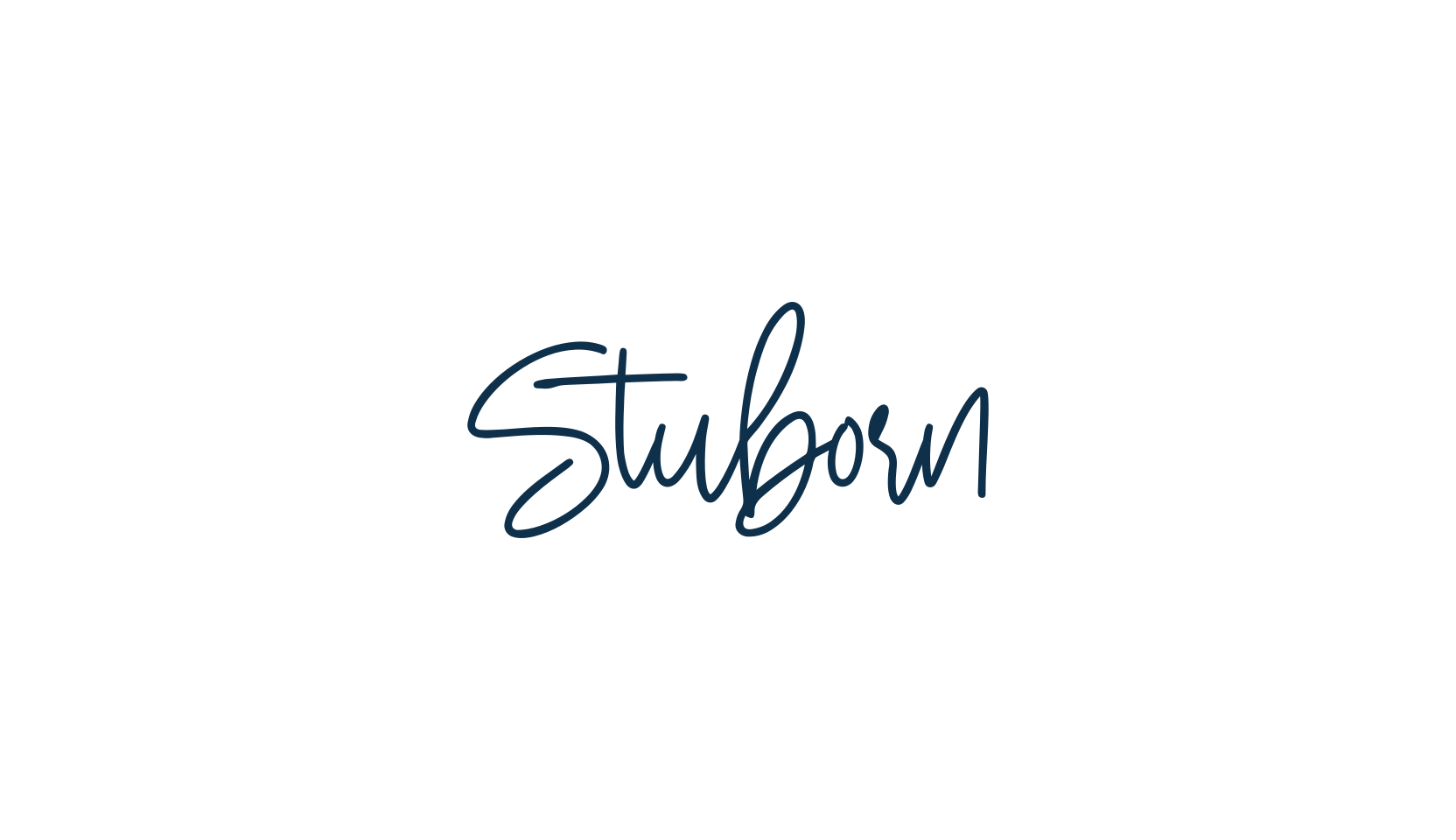 Stuborn, script handwritten fancy decorative calligraphy font preview