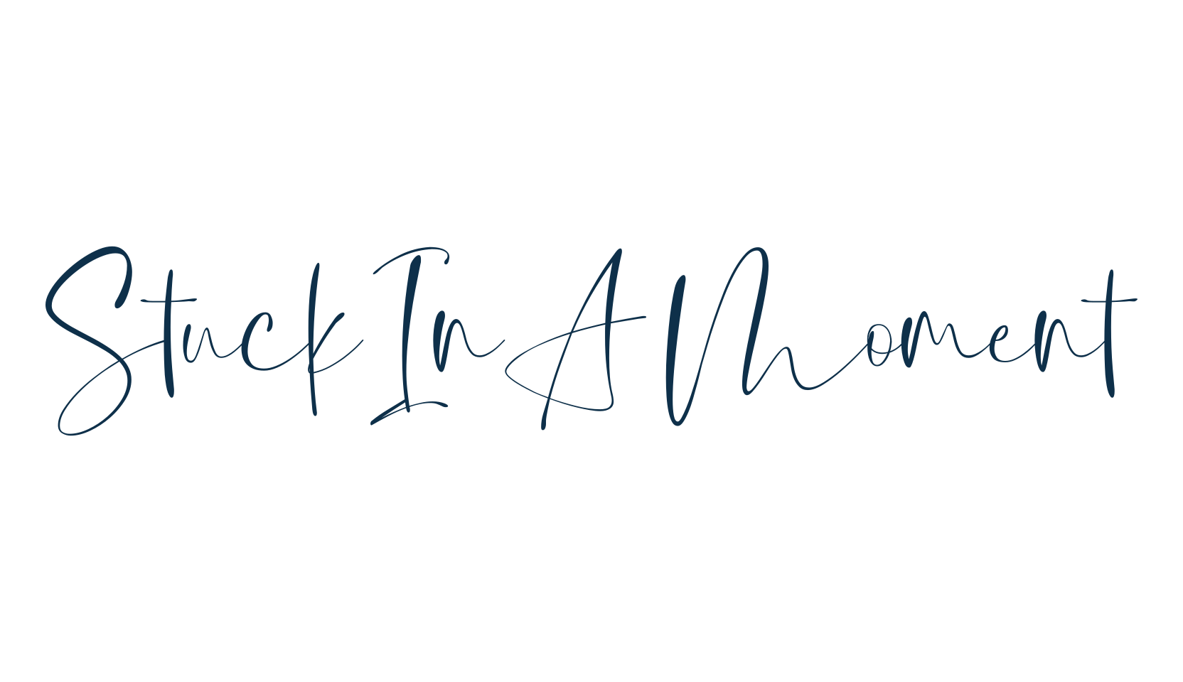 Stuck In A Moment, handwriting font preview