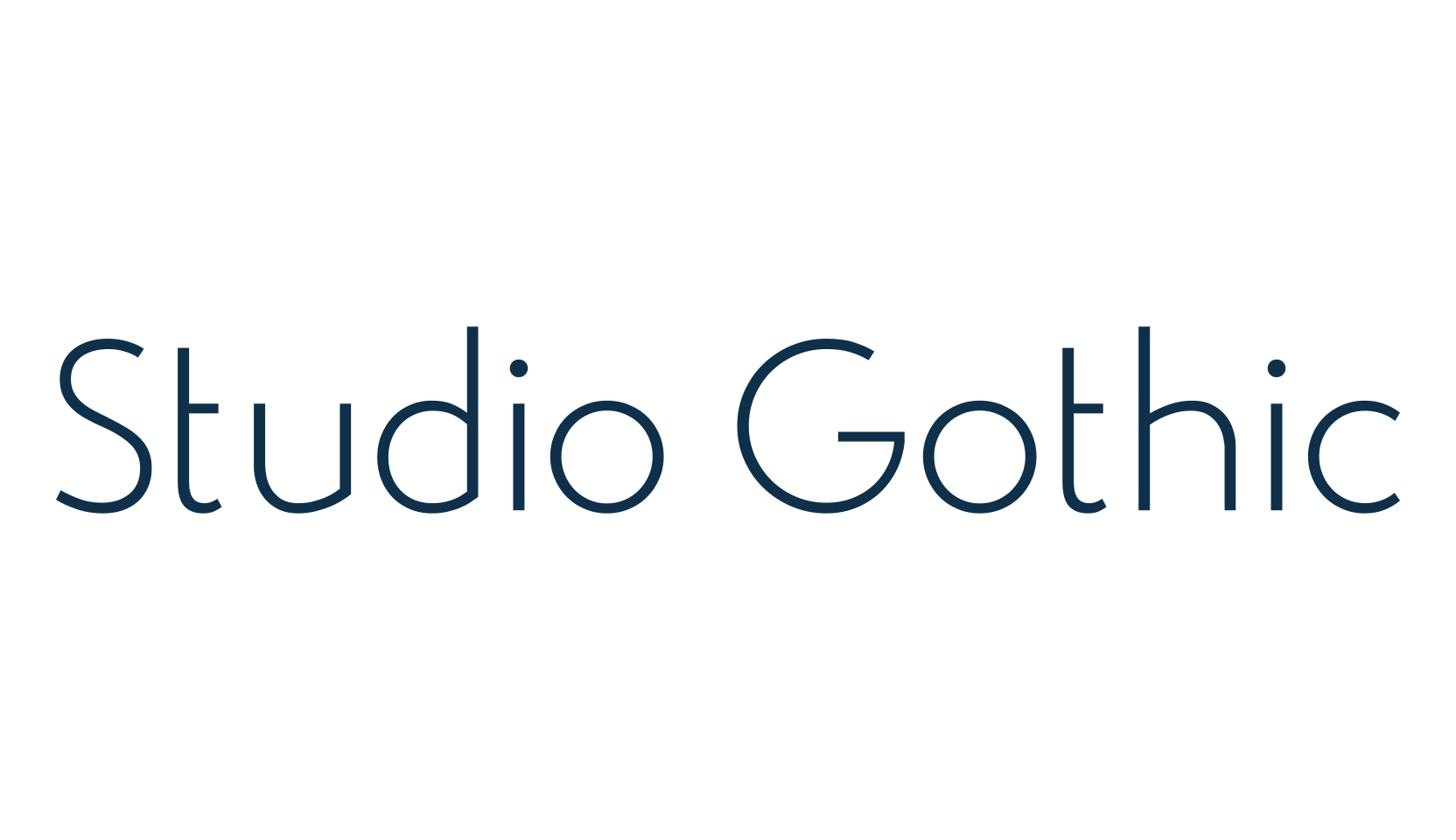 Studio Gothic, sans serif font preview