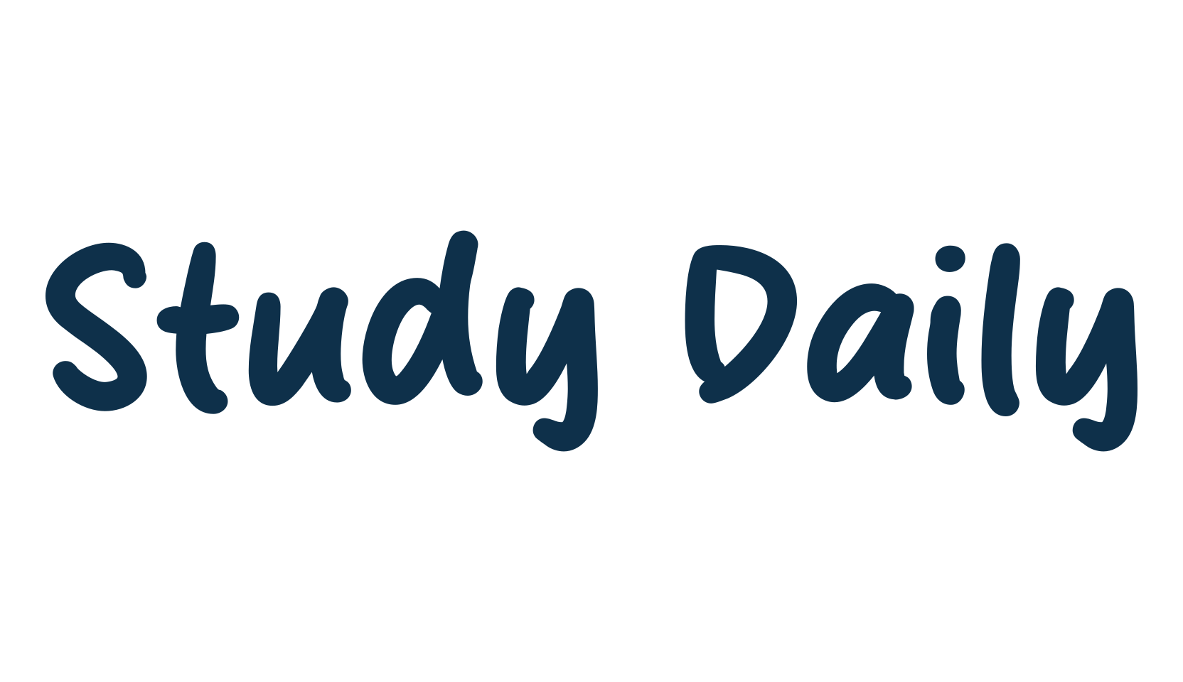 Study Daily, script handwritten fancy decorative calligraphy font preview