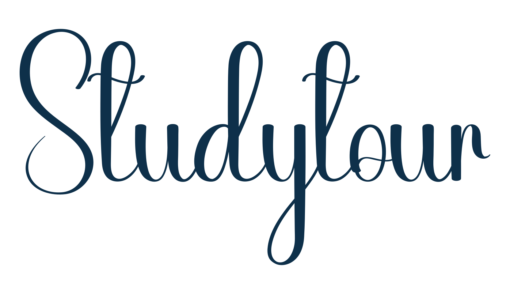 Studytour, handwriting font preview