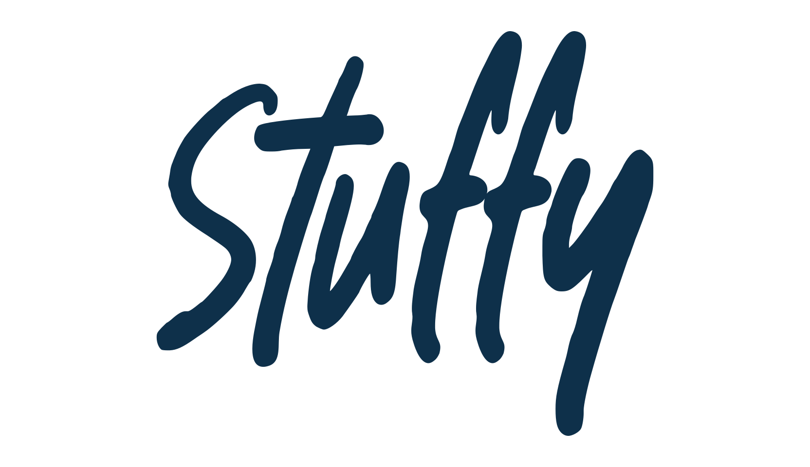 Stuffy, handwriting font preview