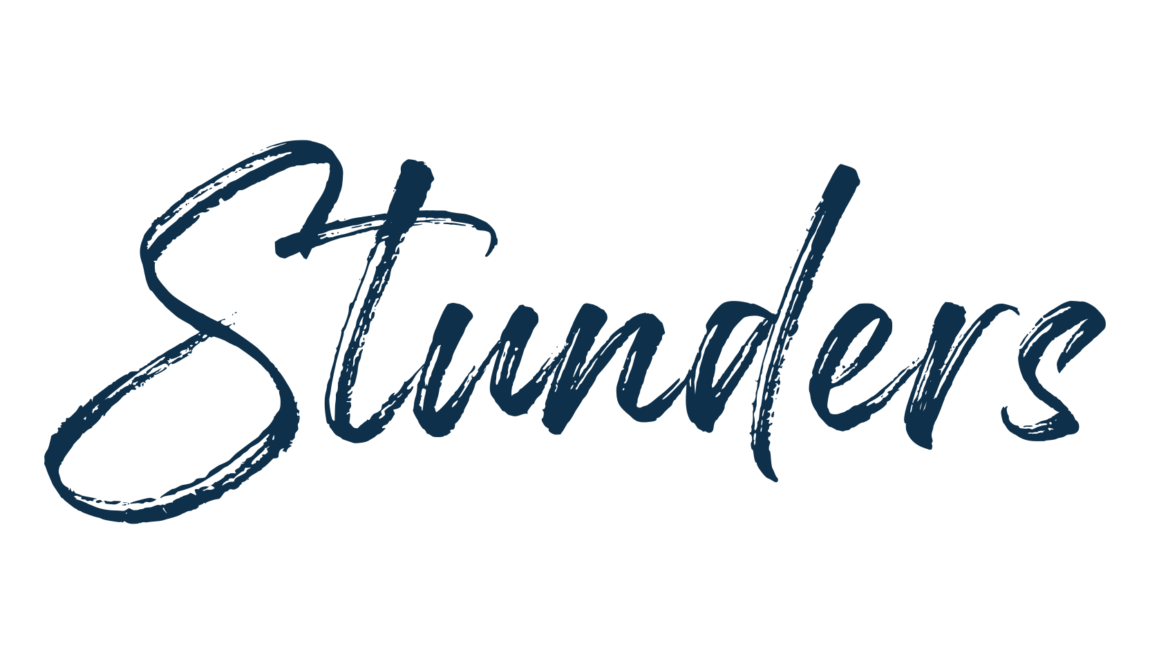 Stunders, brush font preview