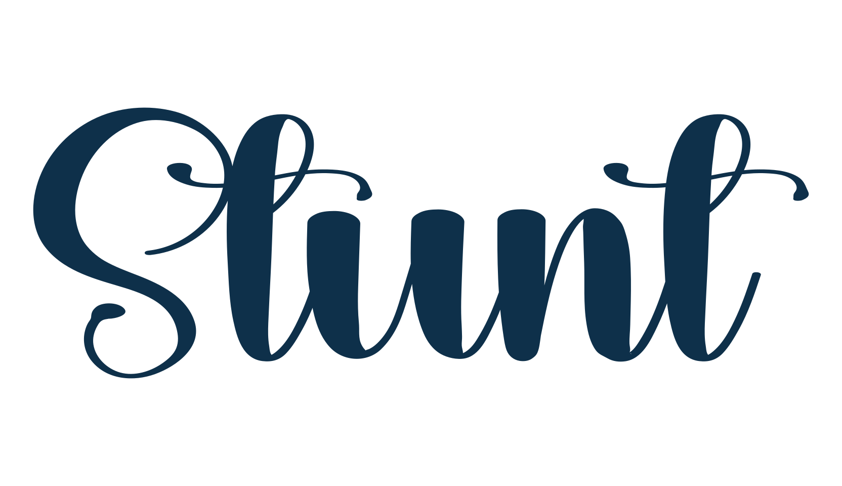 Stunt, fancy decorative font preview